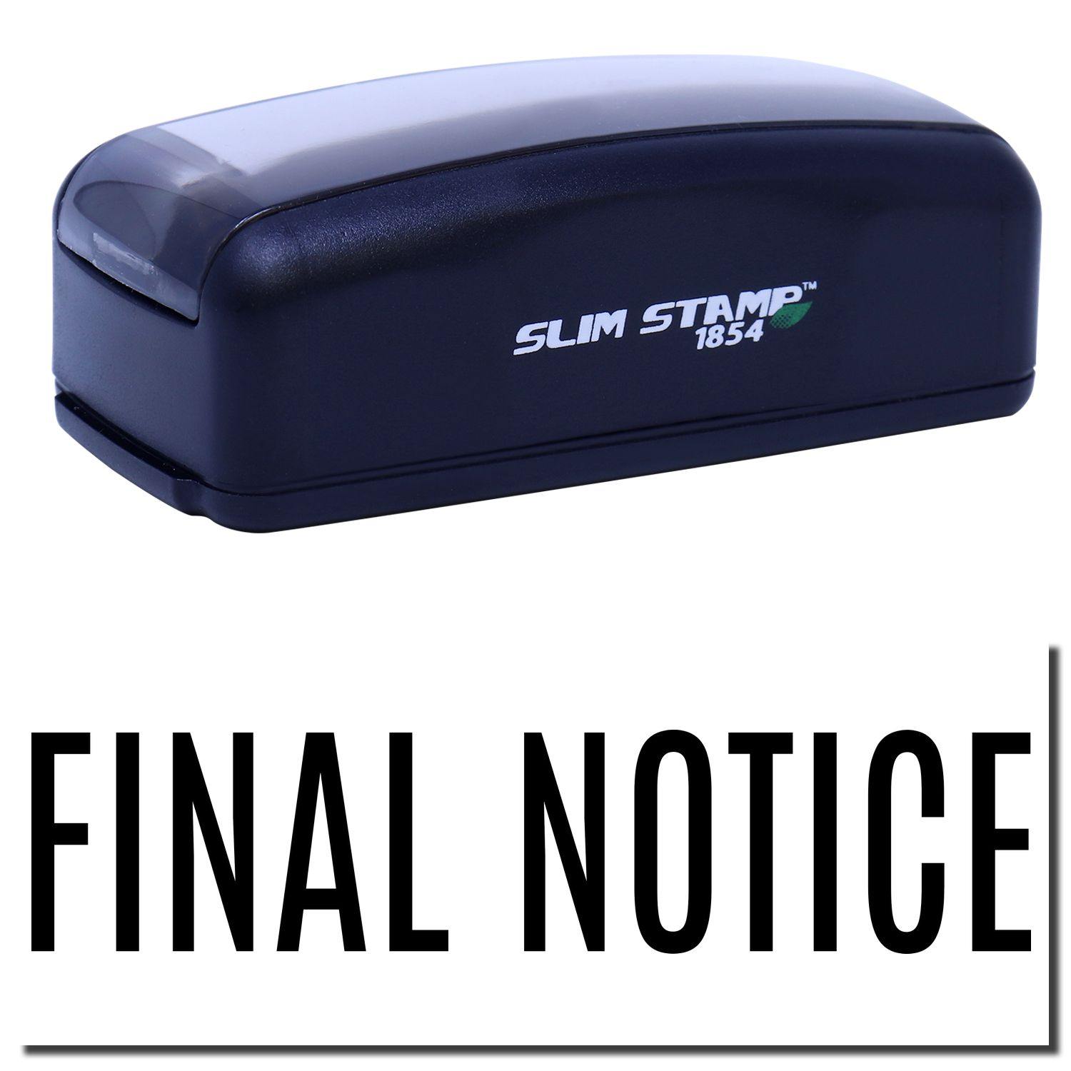 Large Pre-Inked Narrow Font Final Notice Stamp Main Image