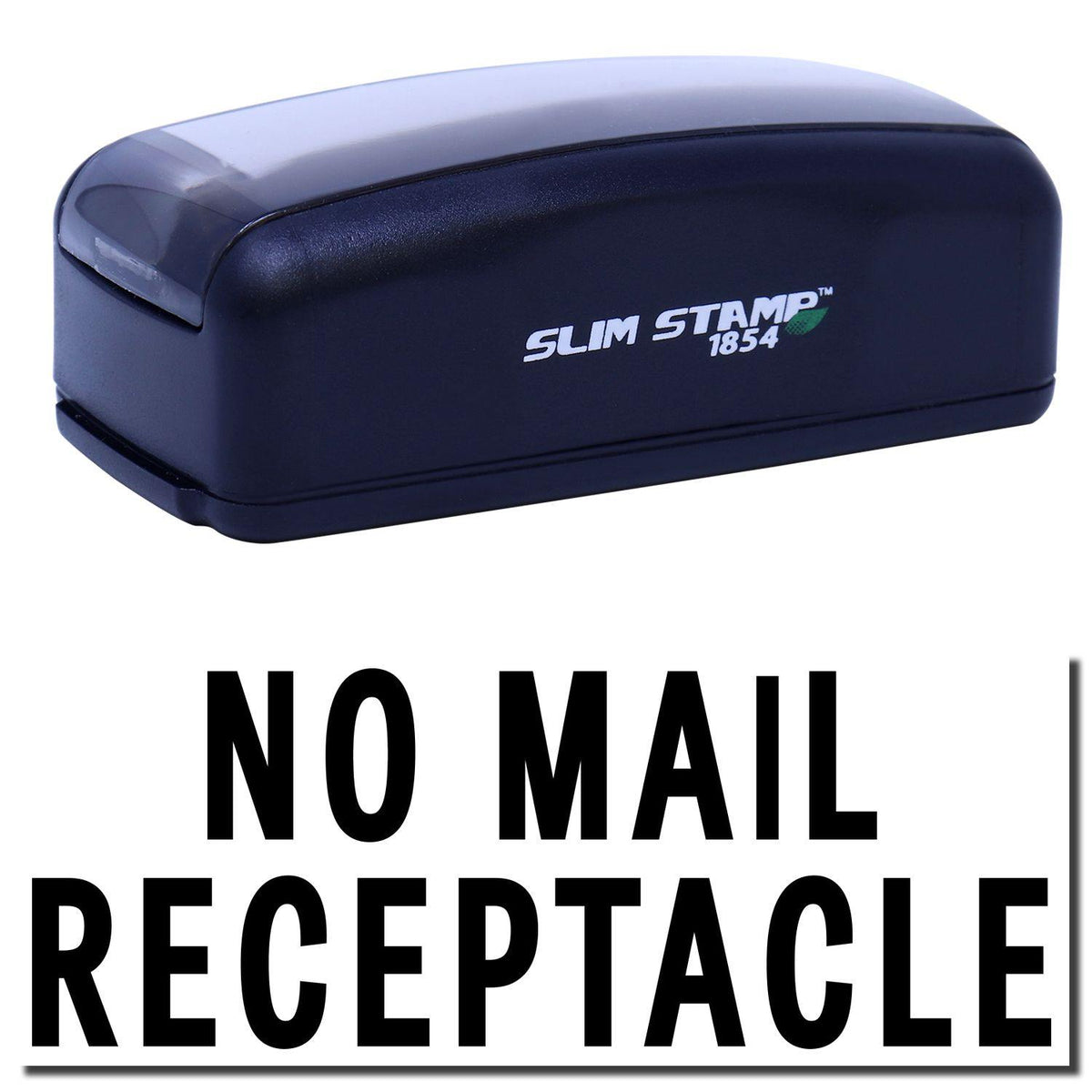 Large Pre-Inked No Mail Receptacle Stamp Main Image