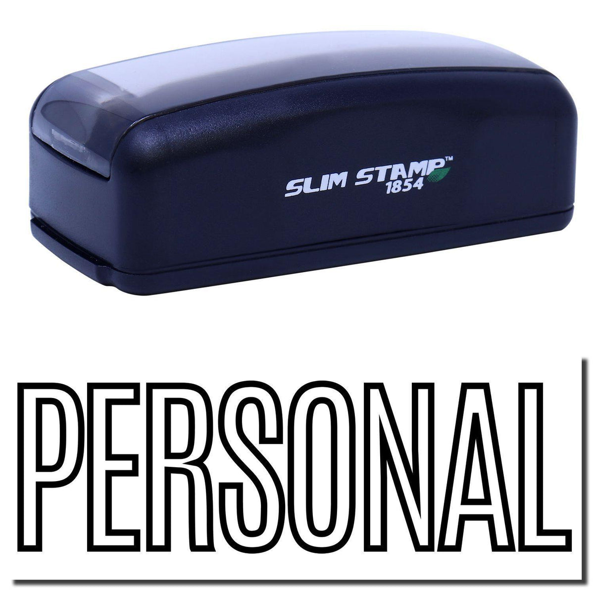 Large Pre-Inked Outline Personal Stamp Main Image