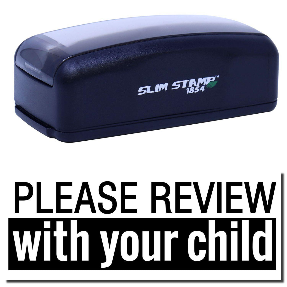 Large Pre-Inked Please Review with your child Stamp Main Image