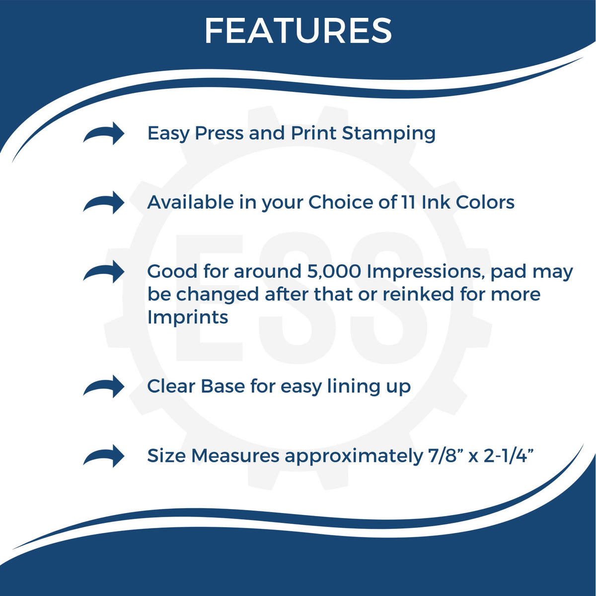 Large Self-Inking Covid-19 Test Pending Stamp
