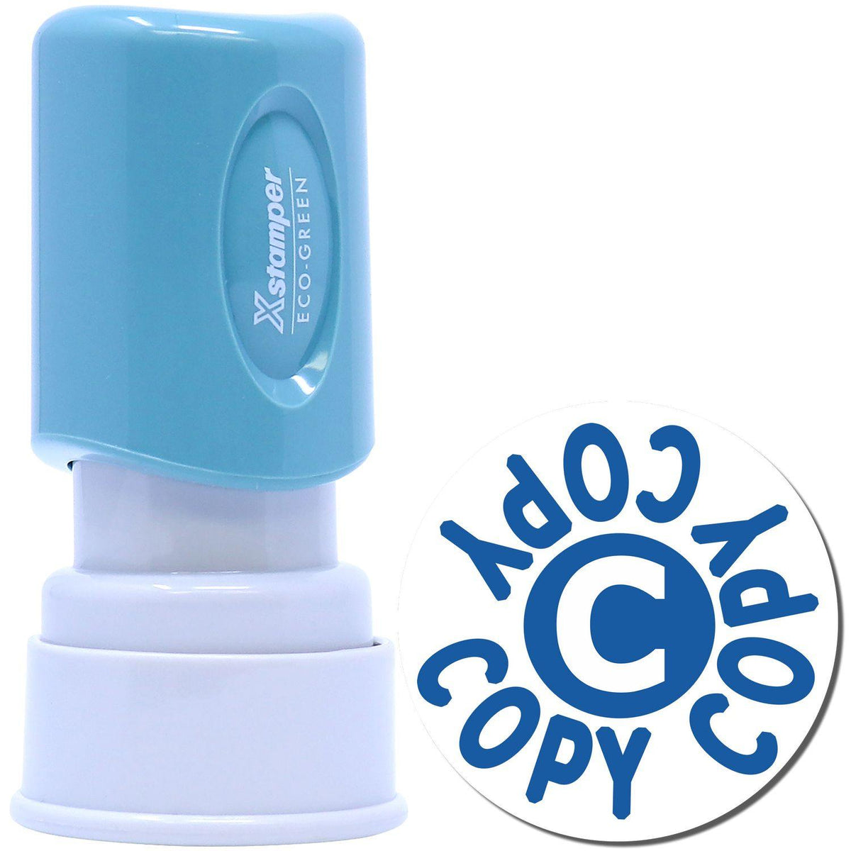 Blue Round Copy Xstamper Stamp Main Image