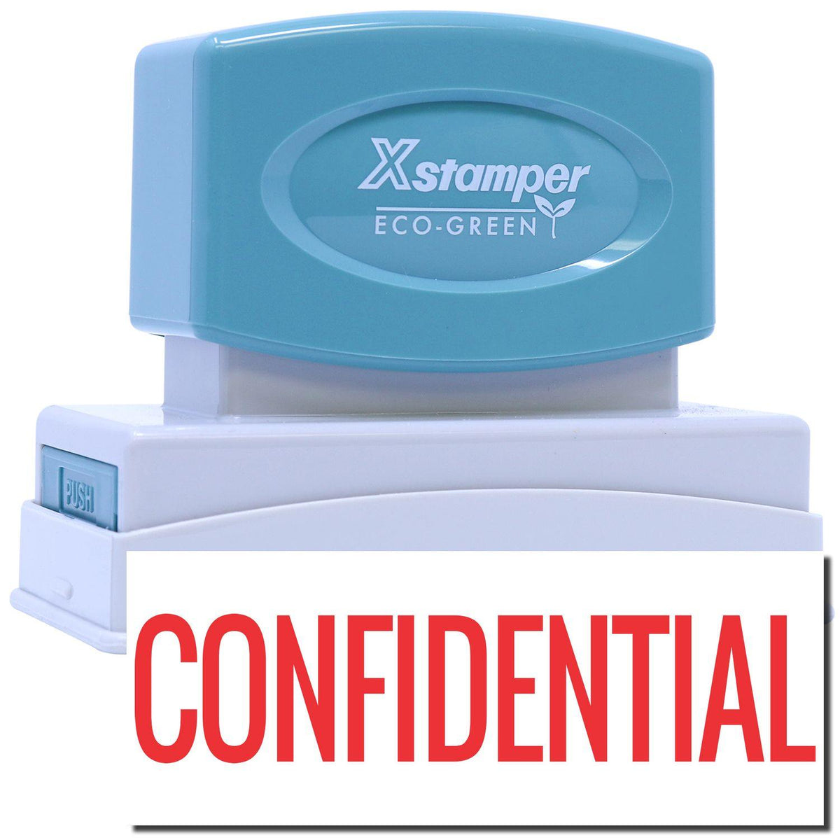 Bold Red Confidential Xstamper Stamp Main Image