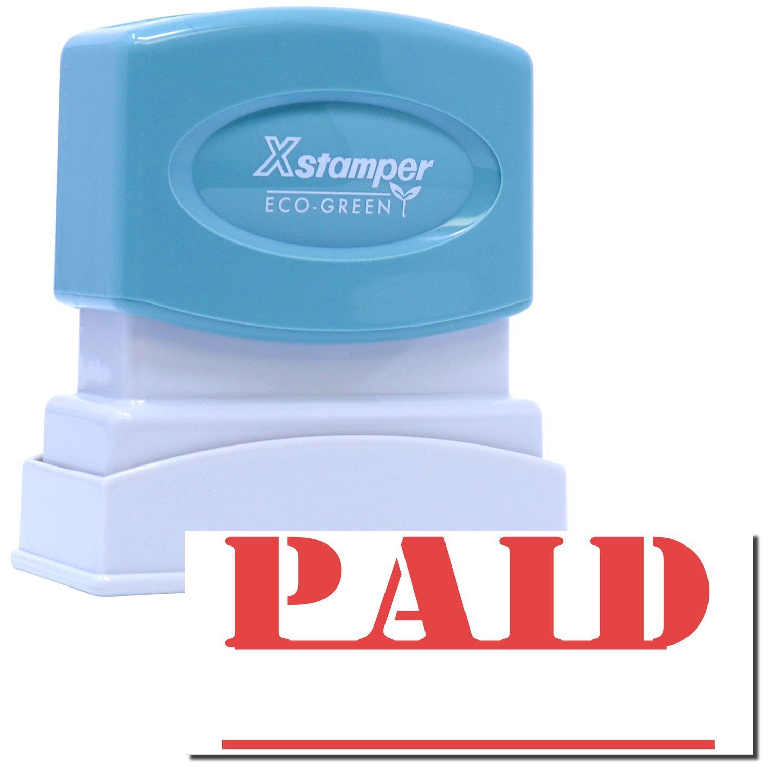 Bold Red Paid Xstamper Stamp Main Image