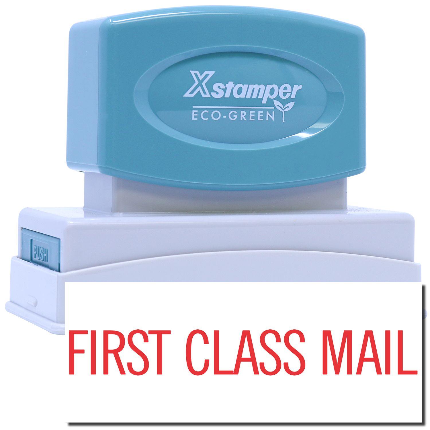 Large Red First Class Mail Xstamper Stamp Main Image