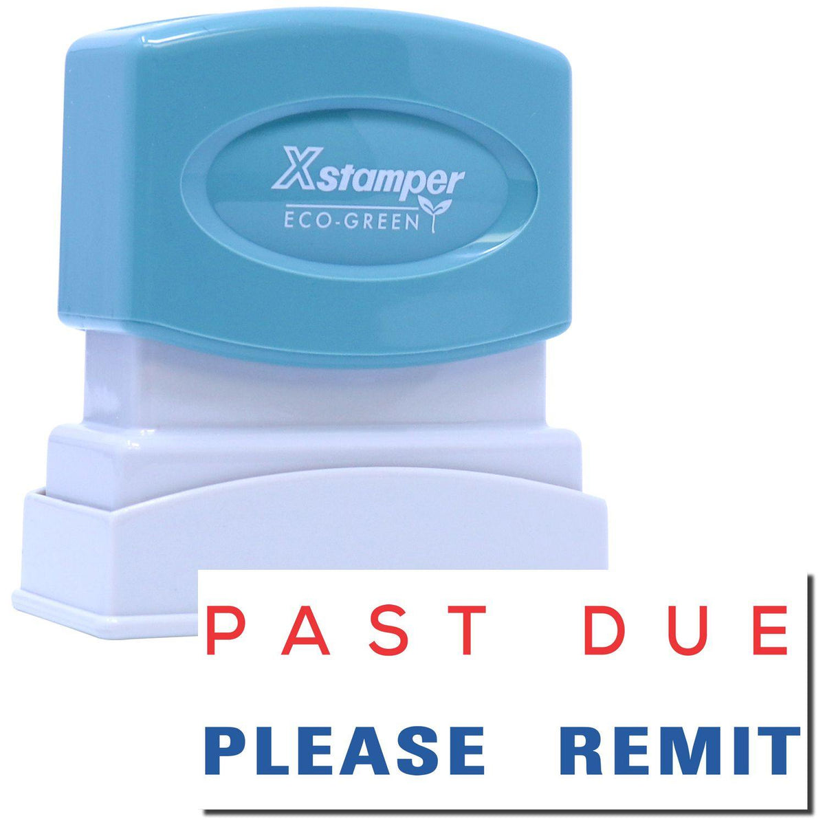Two-color Past Due Please Remit Xstamper Stamp Main Image