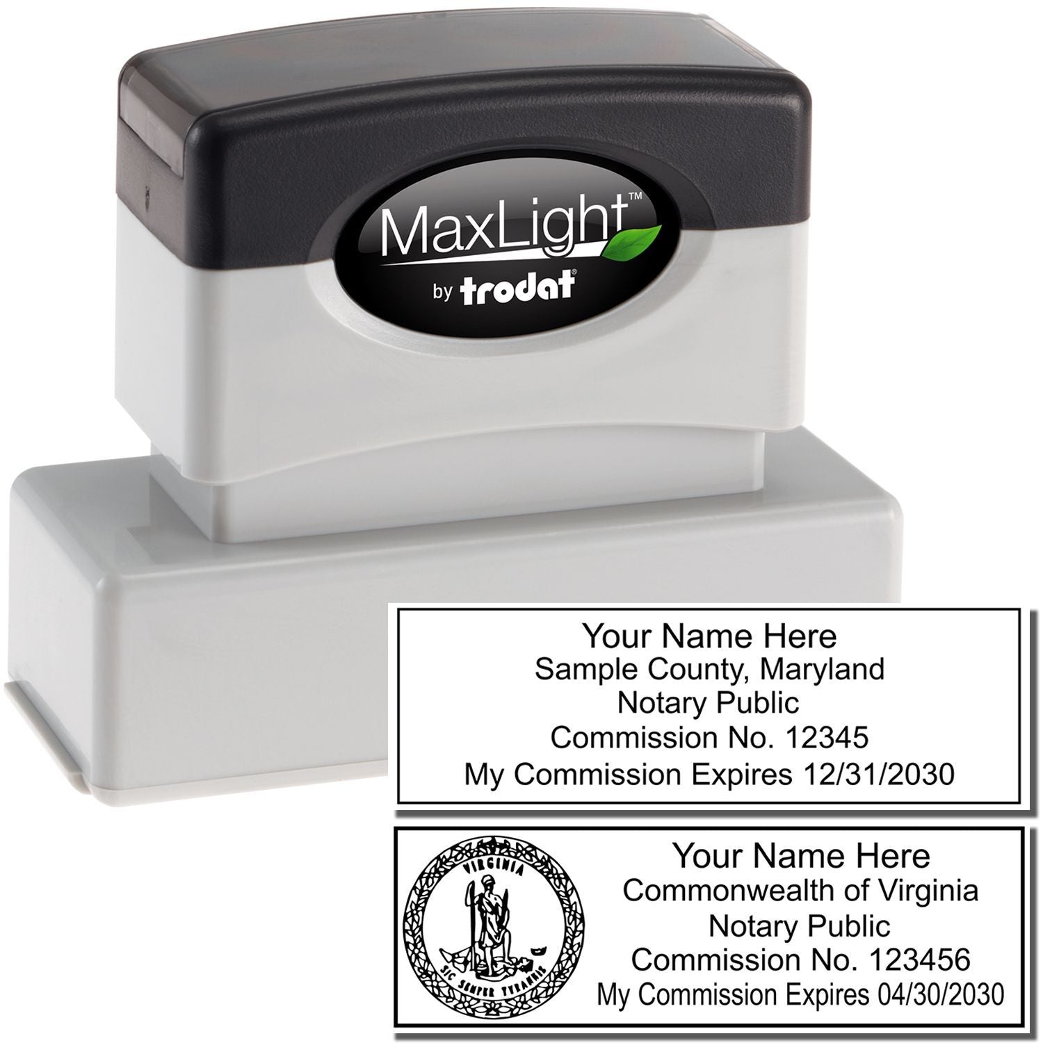 MaxLight Pre Inked State Seal Notary Stamp Notary Supply ESS