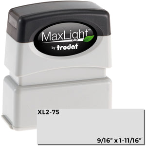 MaxLight XL2-750 Pre-Inked Stamp 1-1/2 x 4-1/3 | Customized Stamp