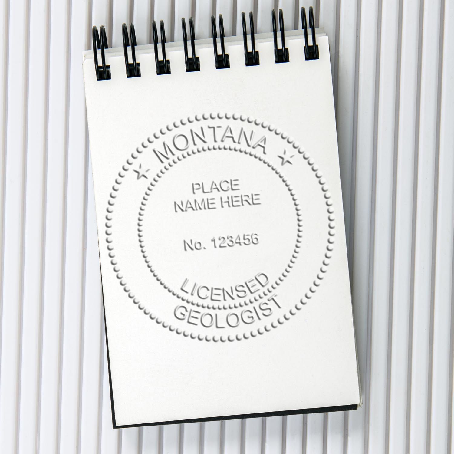 This paper is stamped with a sample imprint of the Long Reach Montana Geology Seal, signifying its quality and reliability.