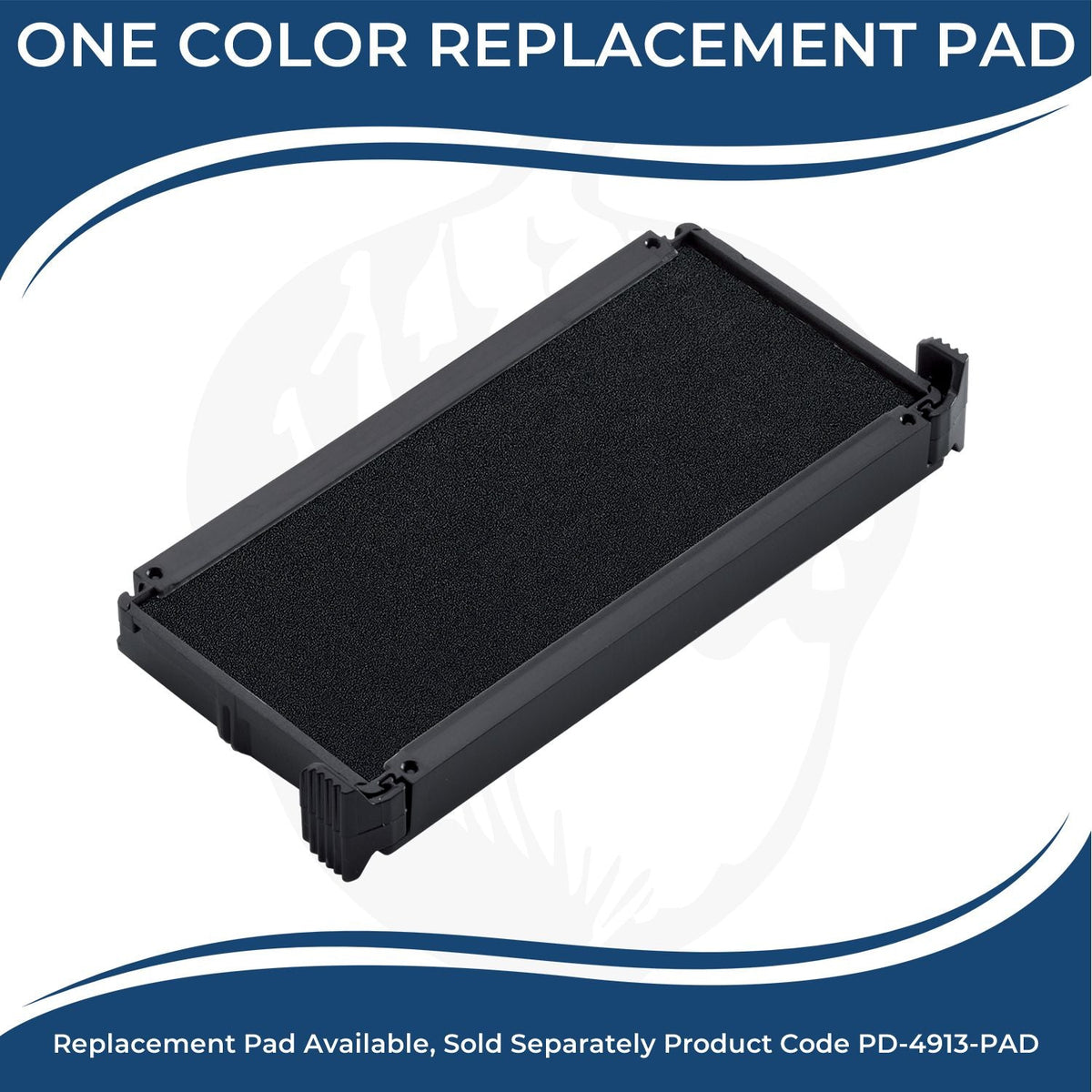 One Color Replacement Ink Pad For 4913 Trodat Stamp