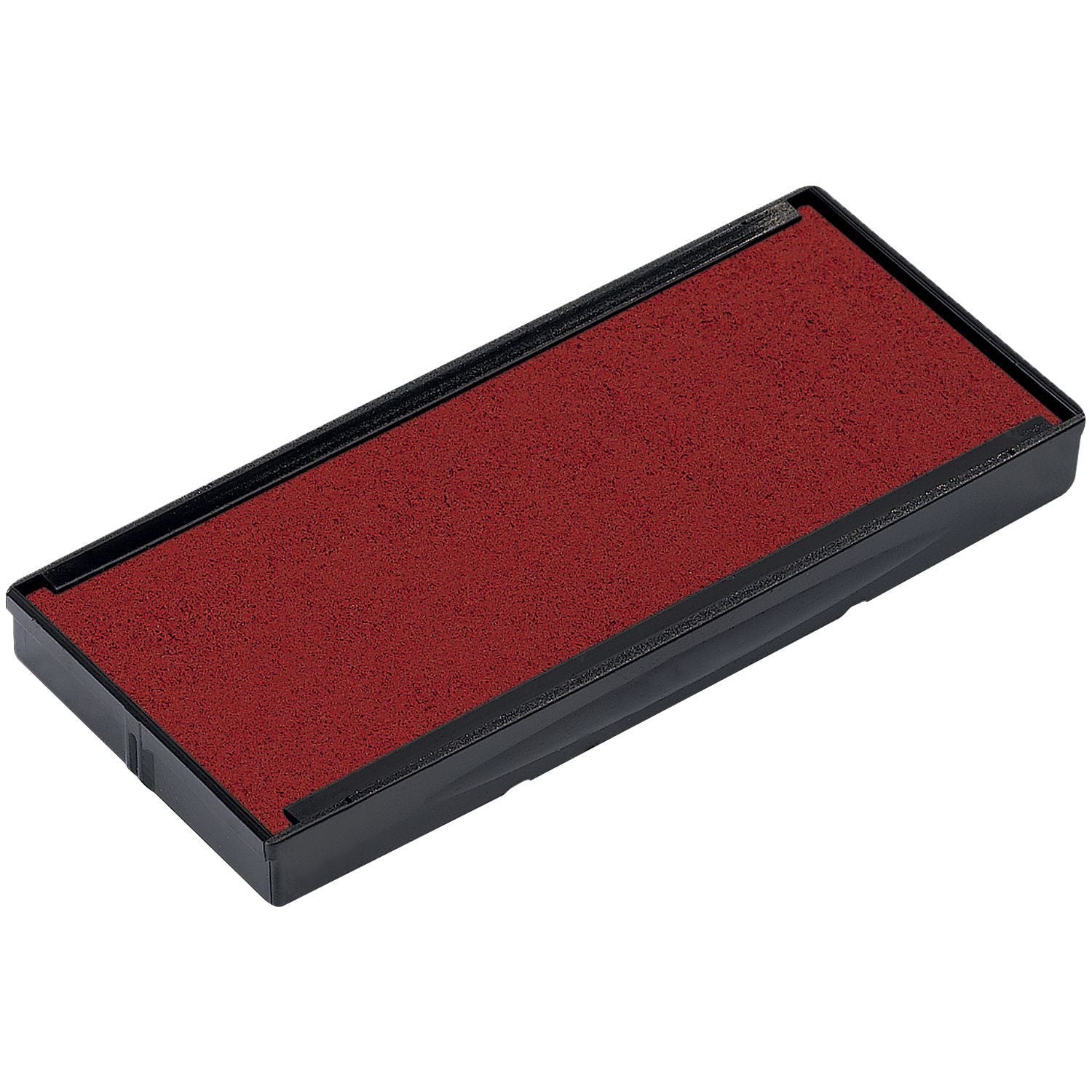One Color Replacement Ink Pad for 4931, 4731 Trodat Stamps, red ink pad in a black plastic casing.