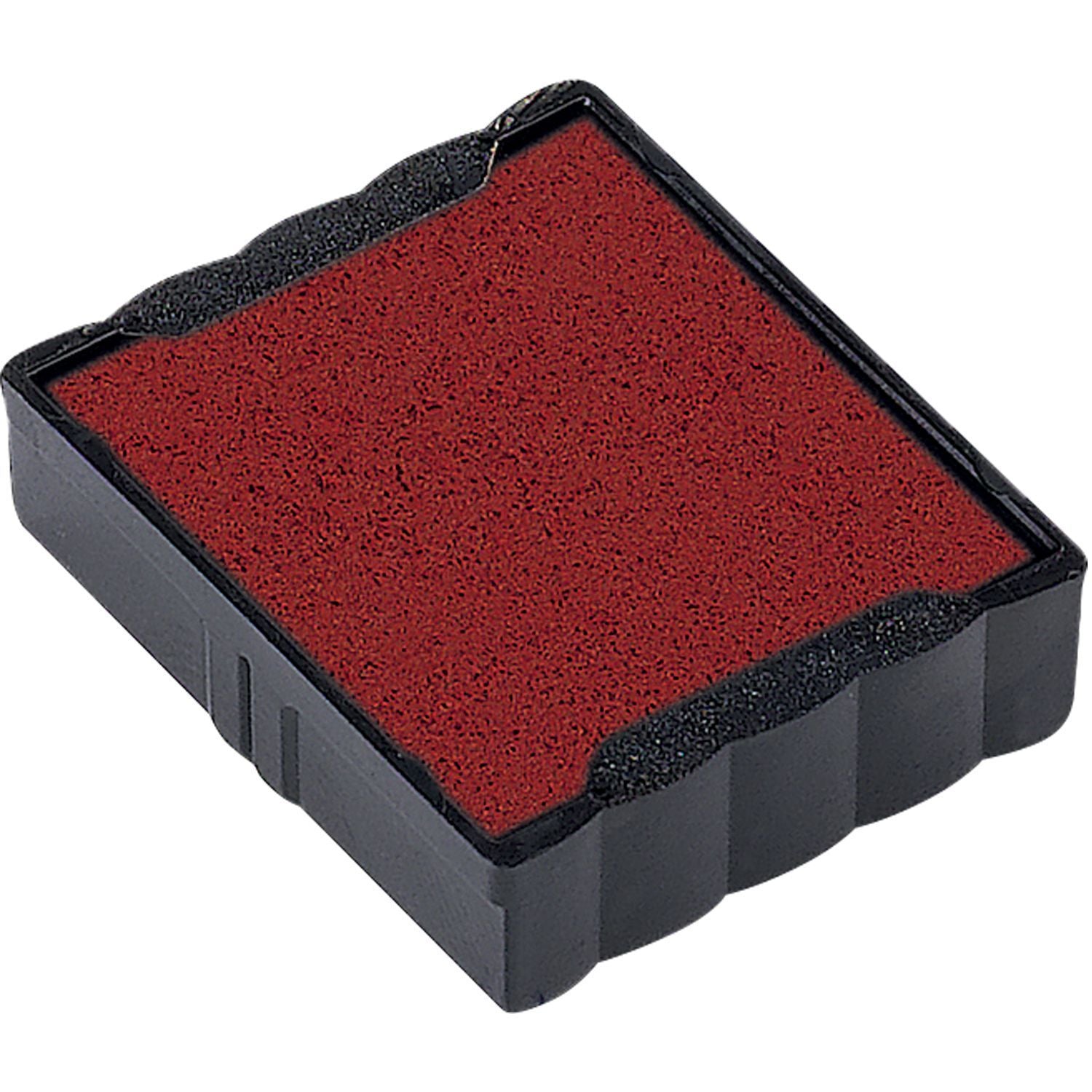 One Color Replacement Ink Pad for 4922 Trodat Stamp in red, shown in a black plastic casing, ready for use.
