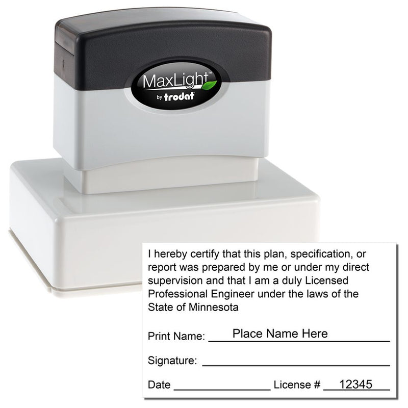 Minnesota Ink Stamp Minnesota Professional Engineer Stamp Rules and Regulations | Engineer ...