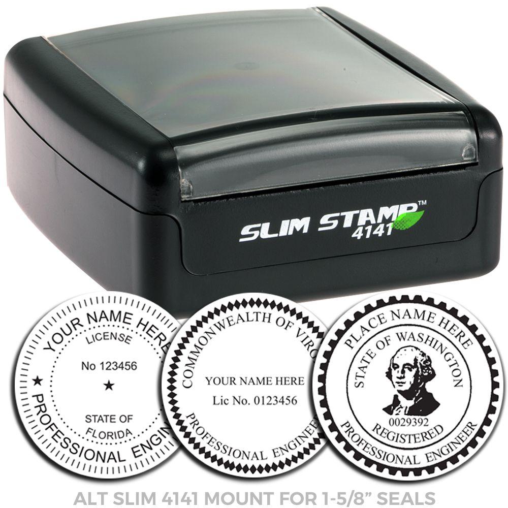 professional engineer slim pre inked rubber stamp of seal 3007eng main image alt 1