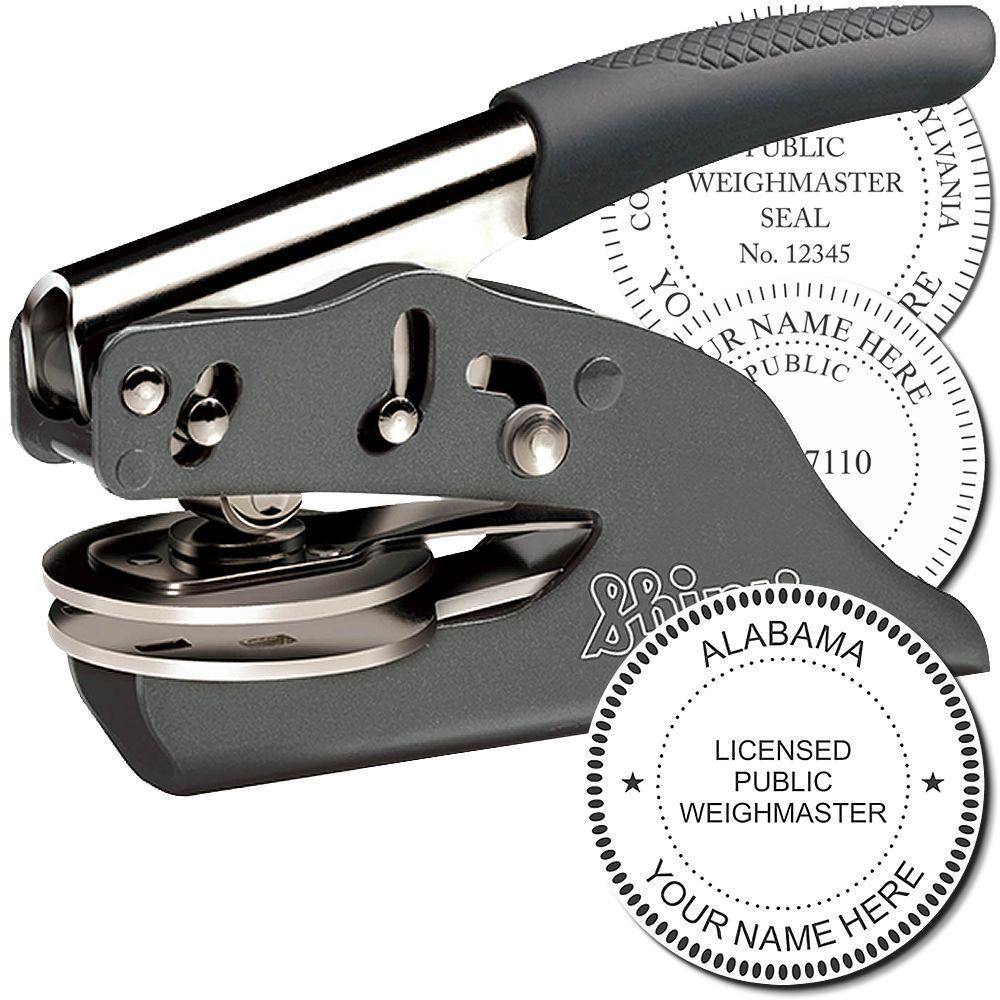 Public Weighmaster Soft Seal Embosser - Engineer Seal Stamps - Embosser Type_Handheld, Embosser Type_Soft Seal, Type of Use_Professional, validate-product-description
