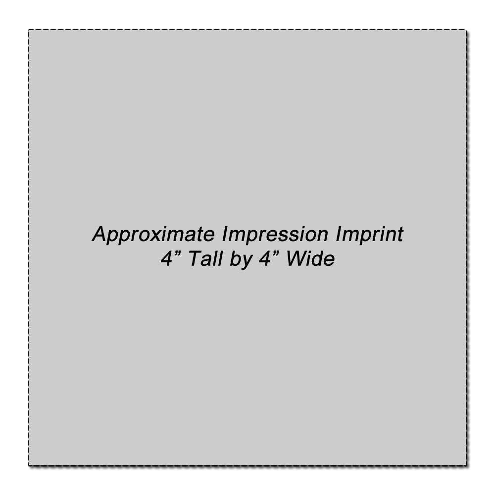 Impression Area for Regular Rubber Stamp Size 4 x 4