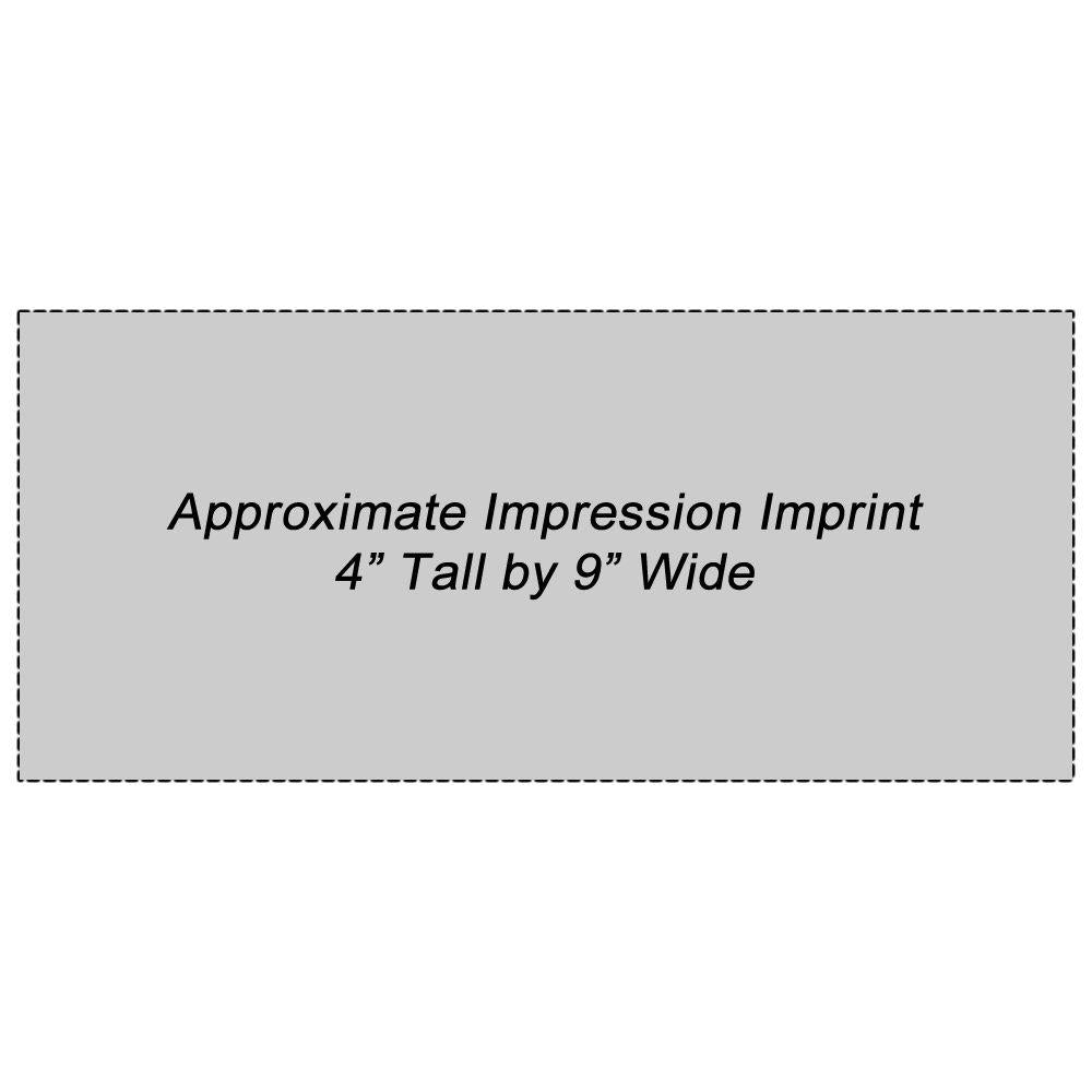 Impression Area for Regular Rubber Stamp Size 4 x 9