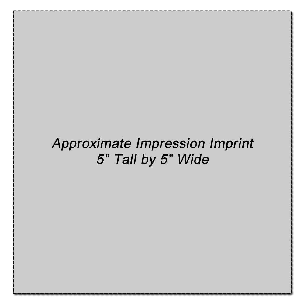 Impression Area for Regular Rubber Stamp Size 5 x 5