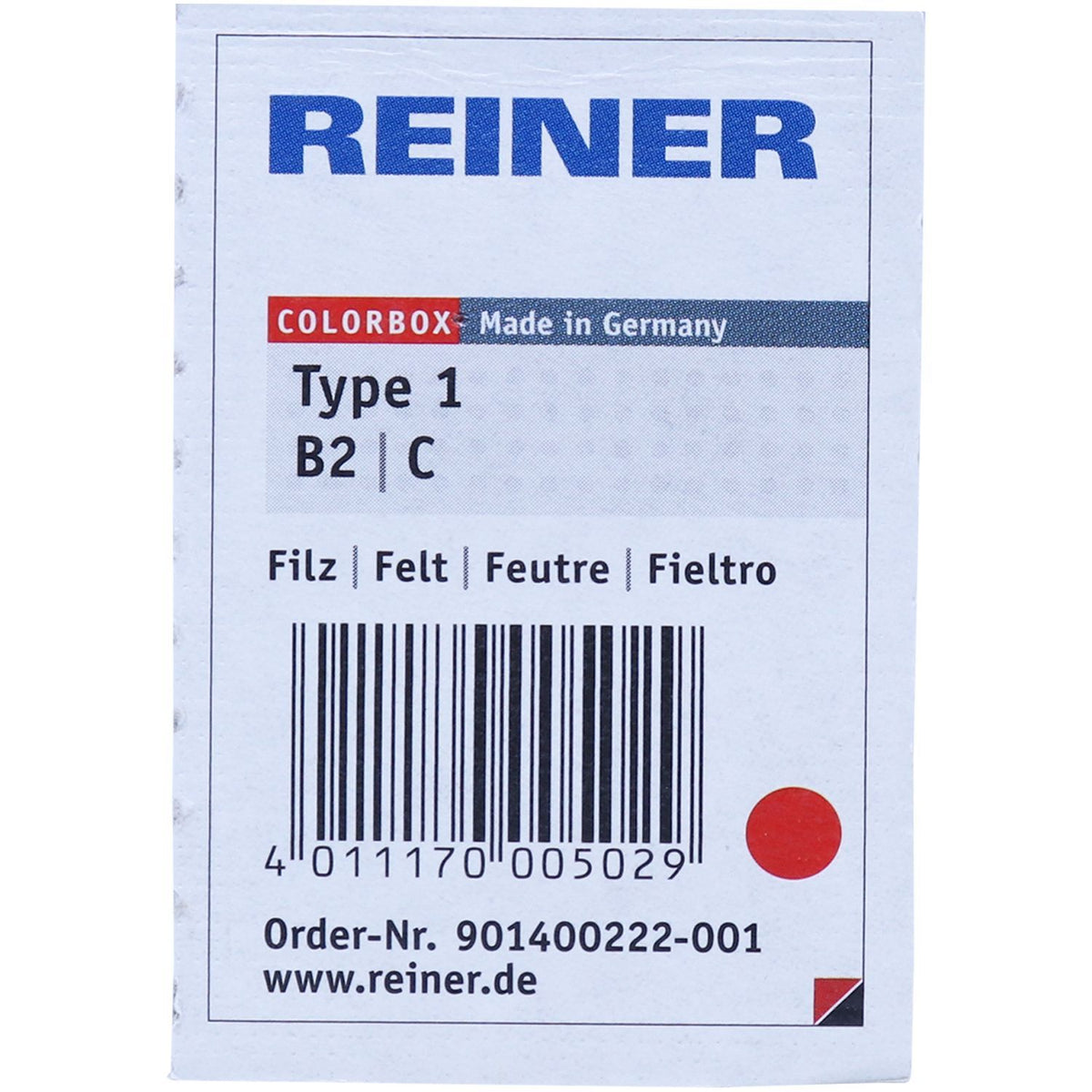 Replacement Pad For Reiner Type 1 Machines Red