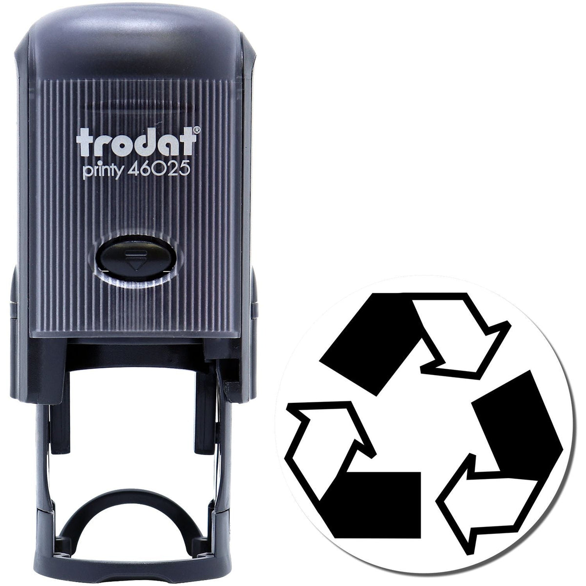 Self-Inking Round Recycle Stamp Main Image