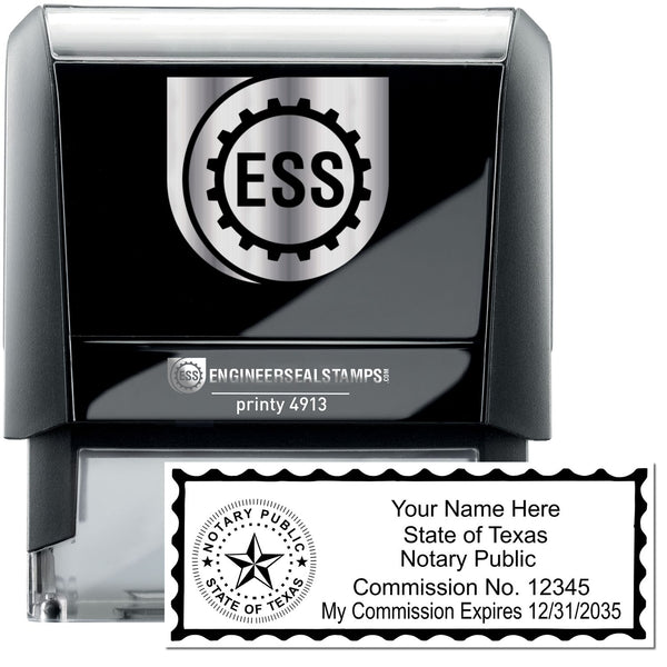 Notary Public Four Line Customizable Self-inking Stamp | Zazzle