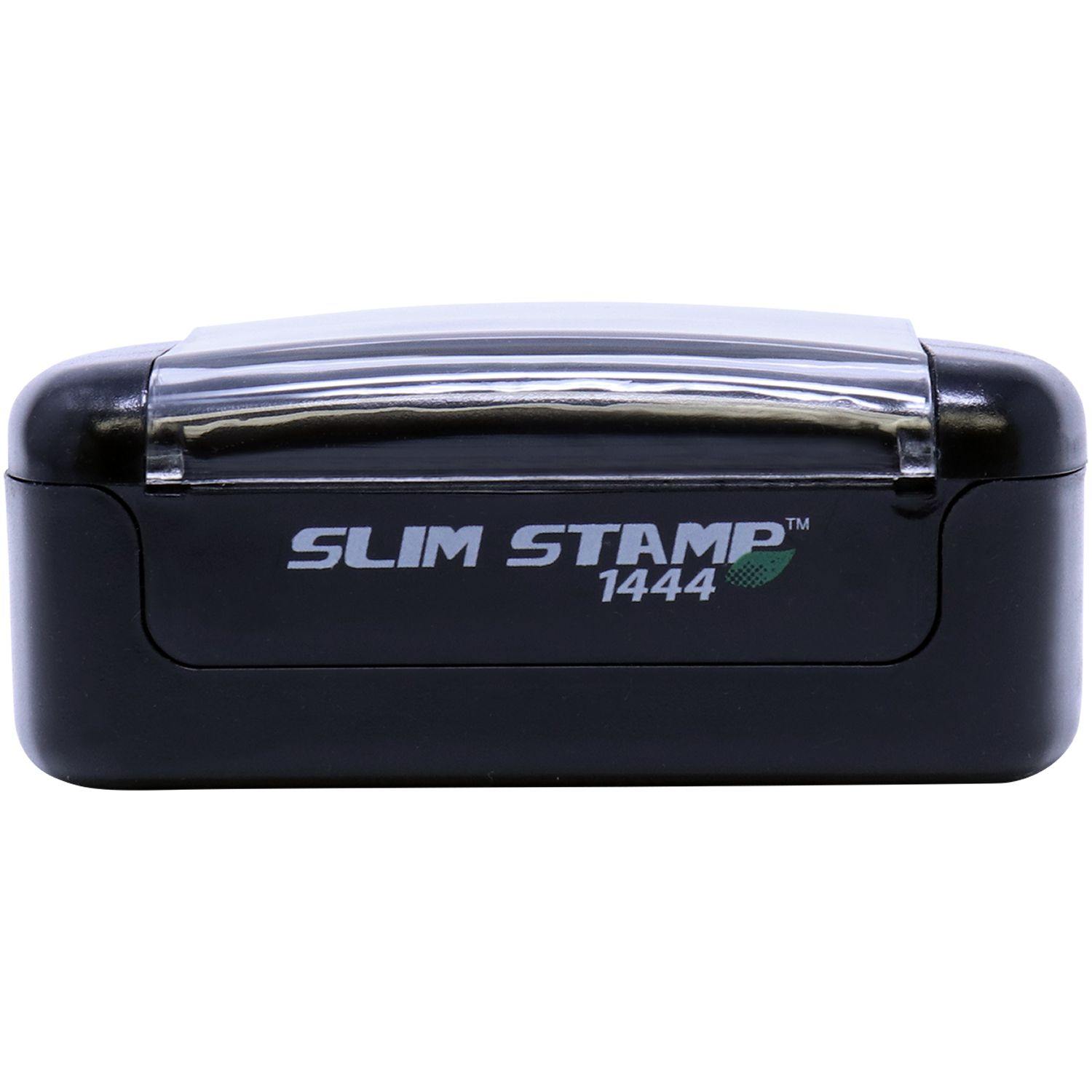 Alt View of Slim Pre Inked Return Receipt Requested Stamp Front View