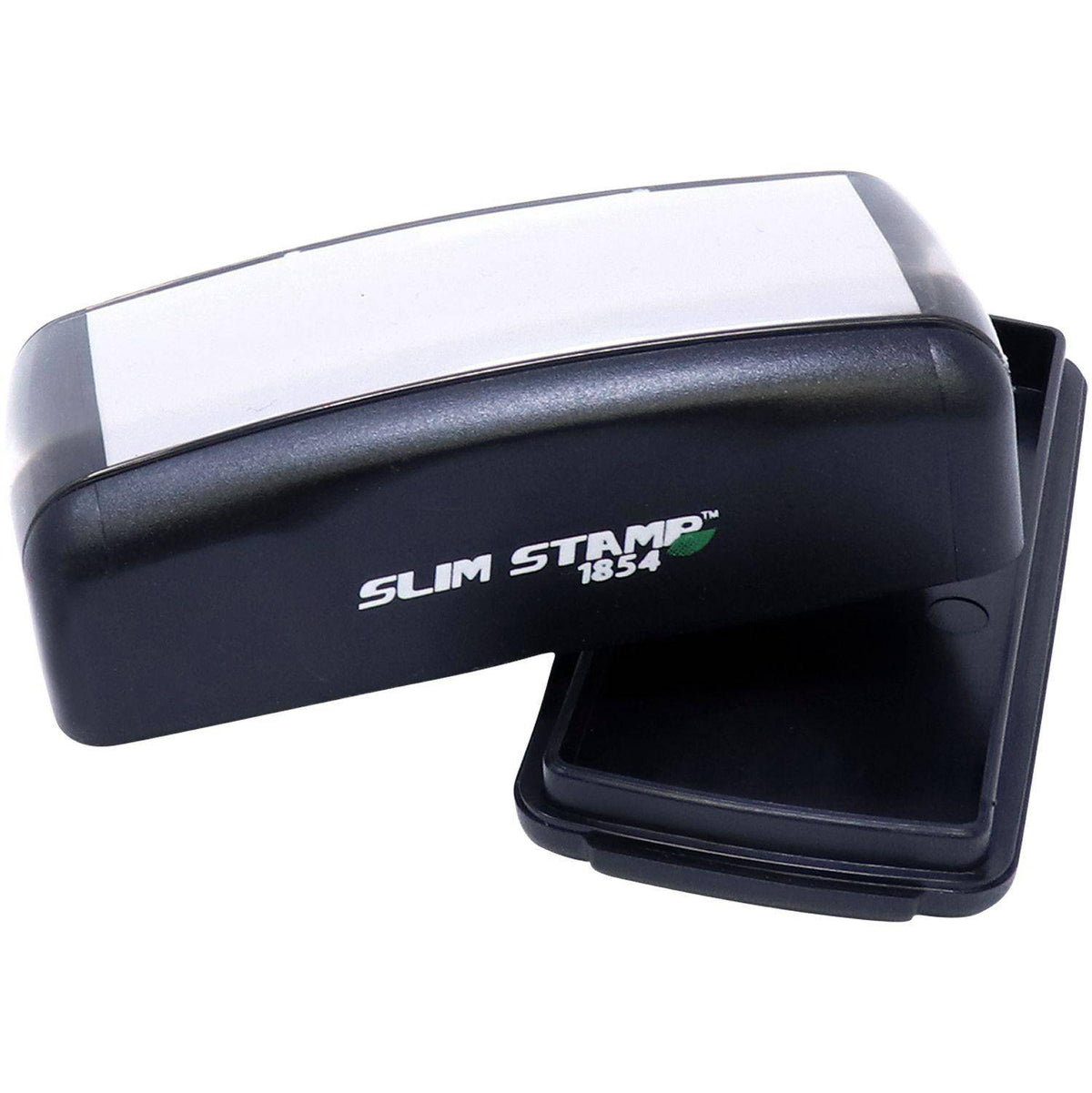 Alt View of Large Pre-Inked Do Not Bend Stamp with Lid