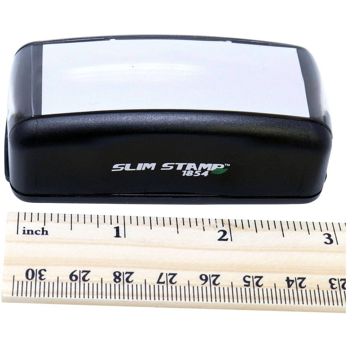 Measurement Large Pre-Inked Social Distancing Stamp with Ruler