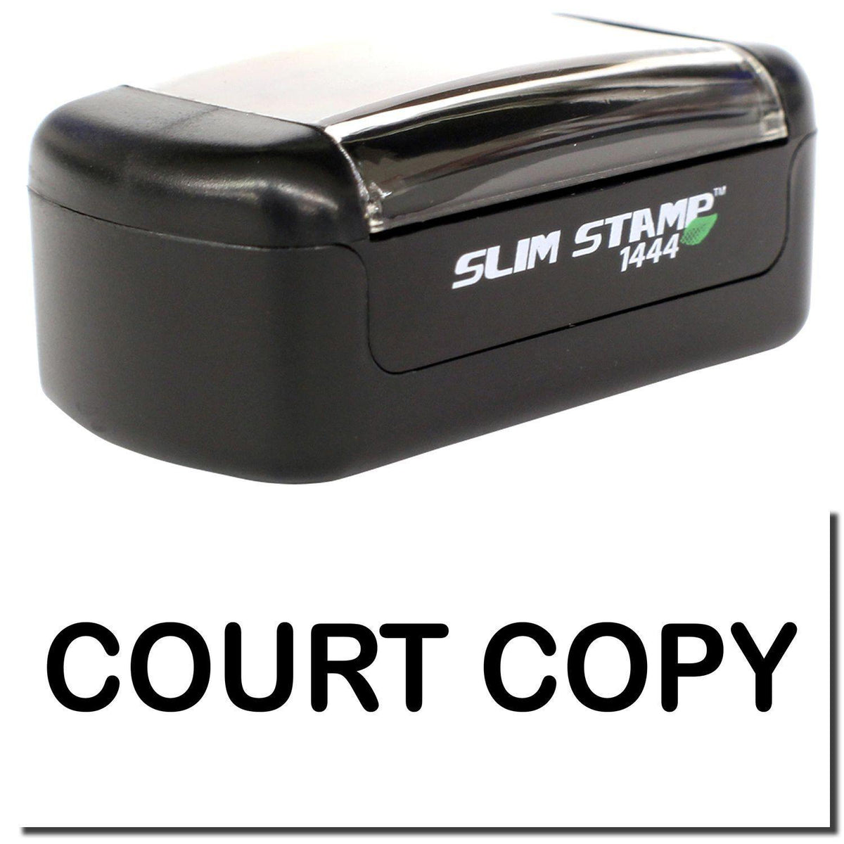 A stock office pre-inked stamp with a stamped image showing how the text &quot;COURT COPY&quot; is displayed after stamping.