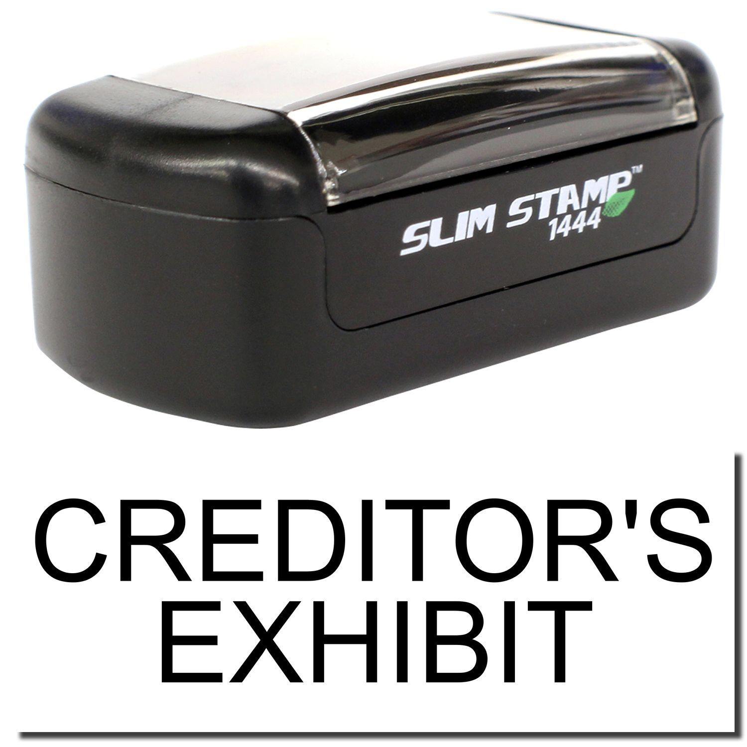 Slim Pre Inked Creditors Exhibit Stamp Main Image