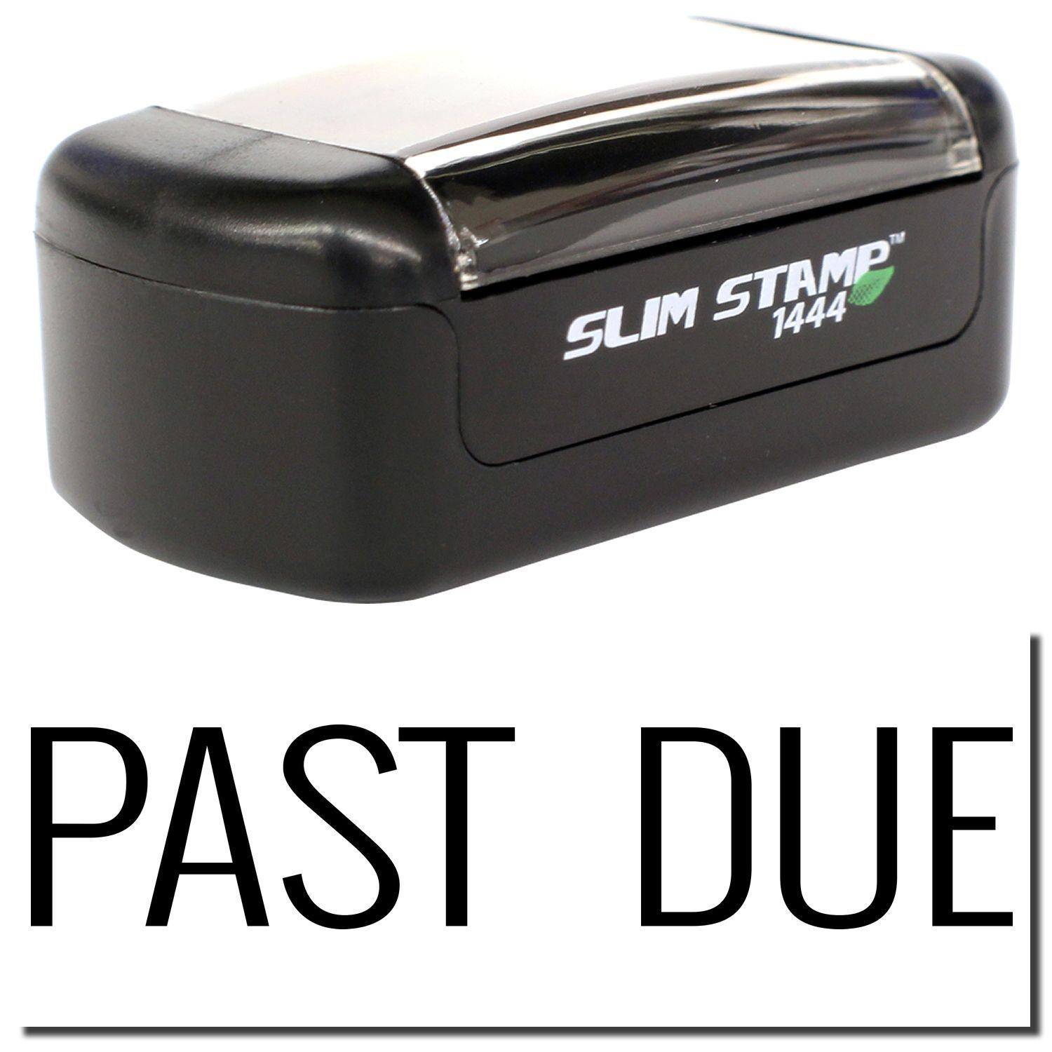 Slim Pre-Inked Narrow Past Due Stamp Main Image