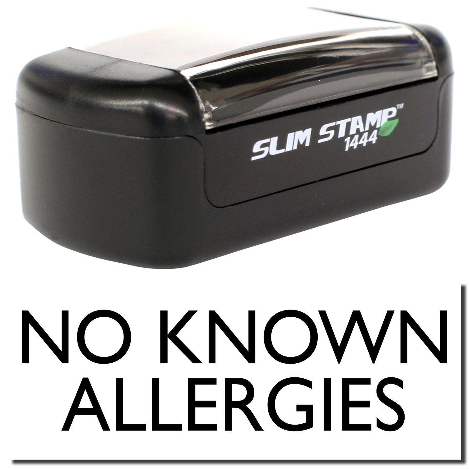 Slim Pre Inked No Known Allergies Stamp Main Image