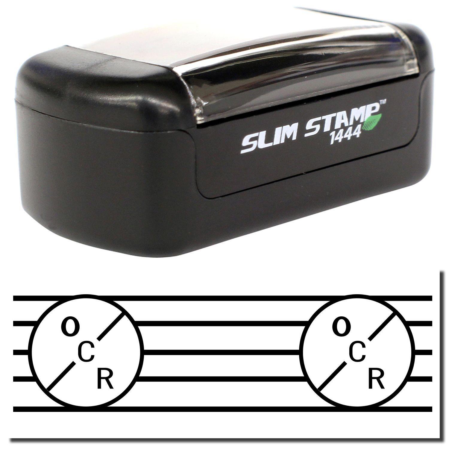 Slim Pre-Inked OCR Stamp Main Image