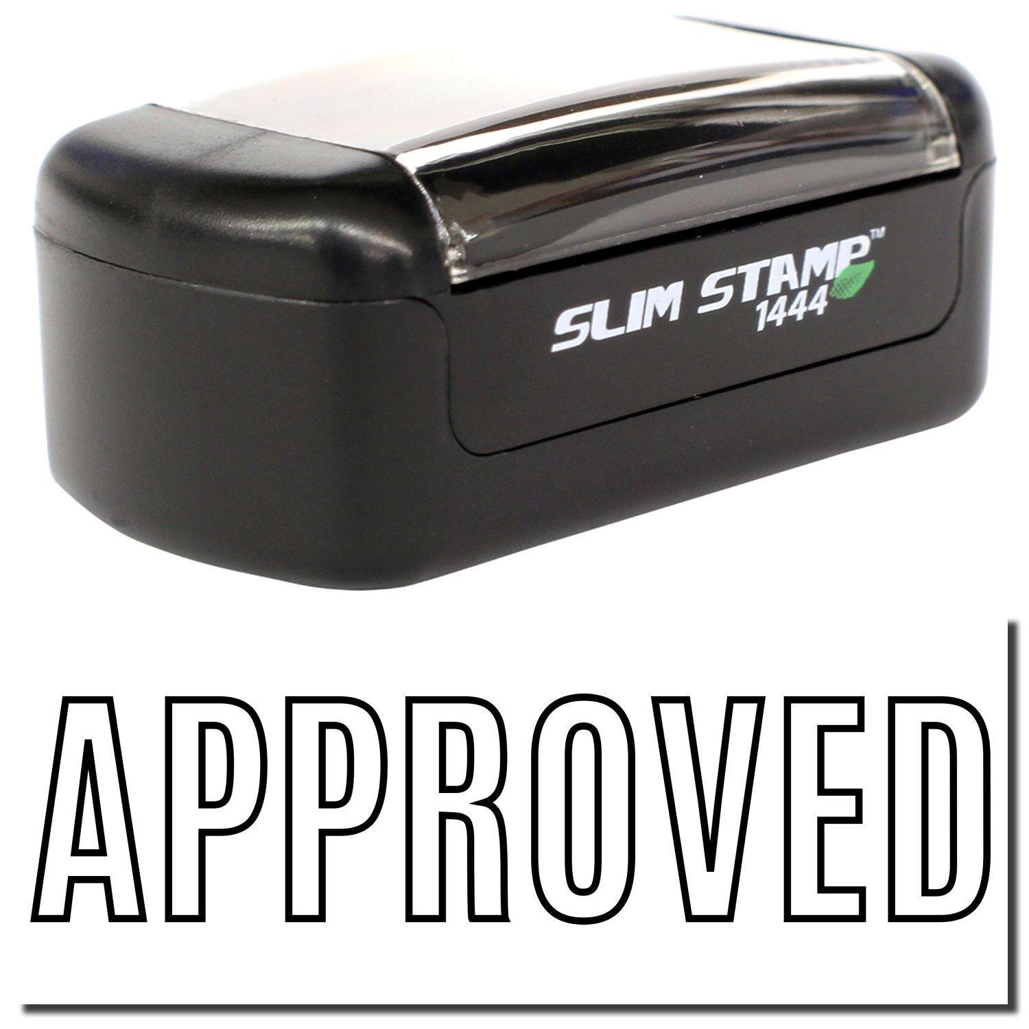 Slim Pre-Inked Outline Approved Stamp Main Image