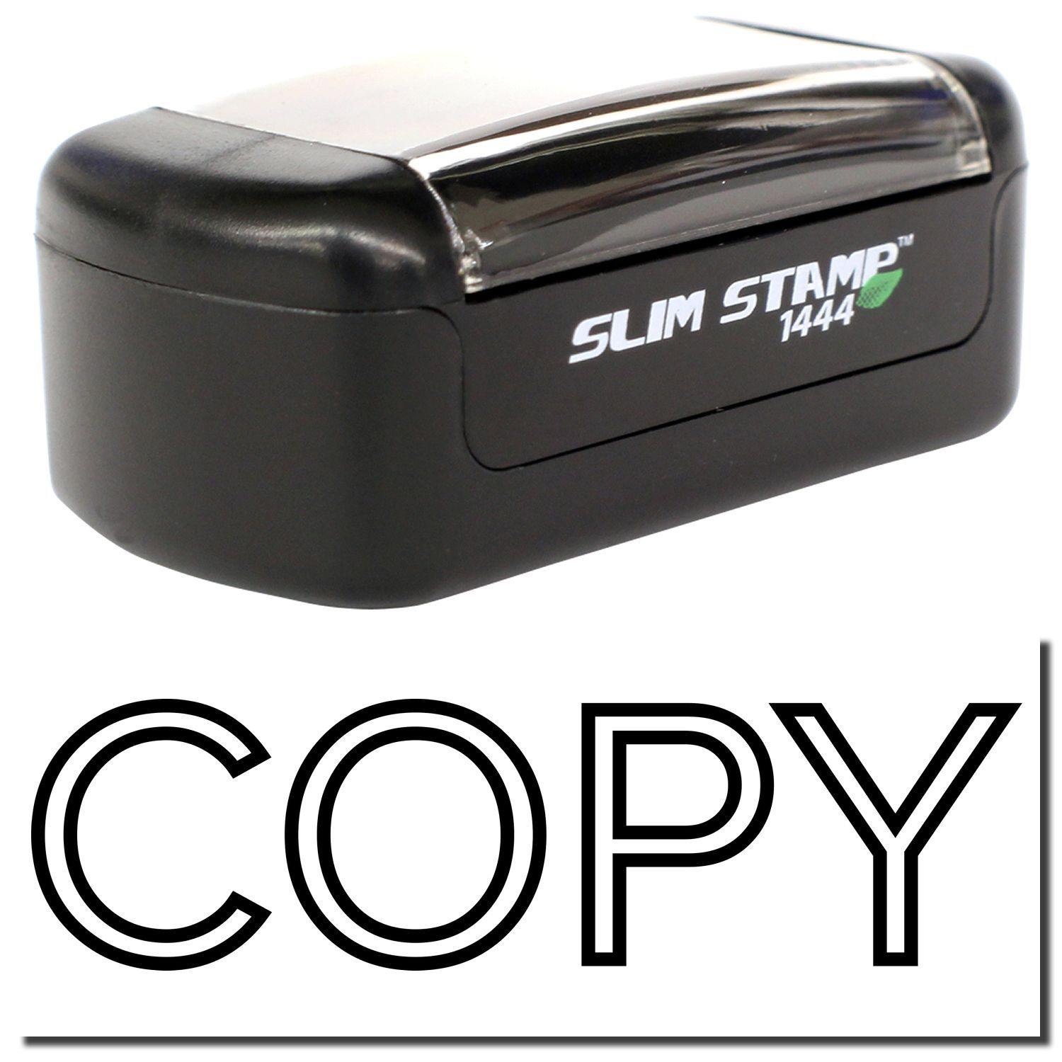Slim Pre-Inked Outline Font Copy Stamp Main Image