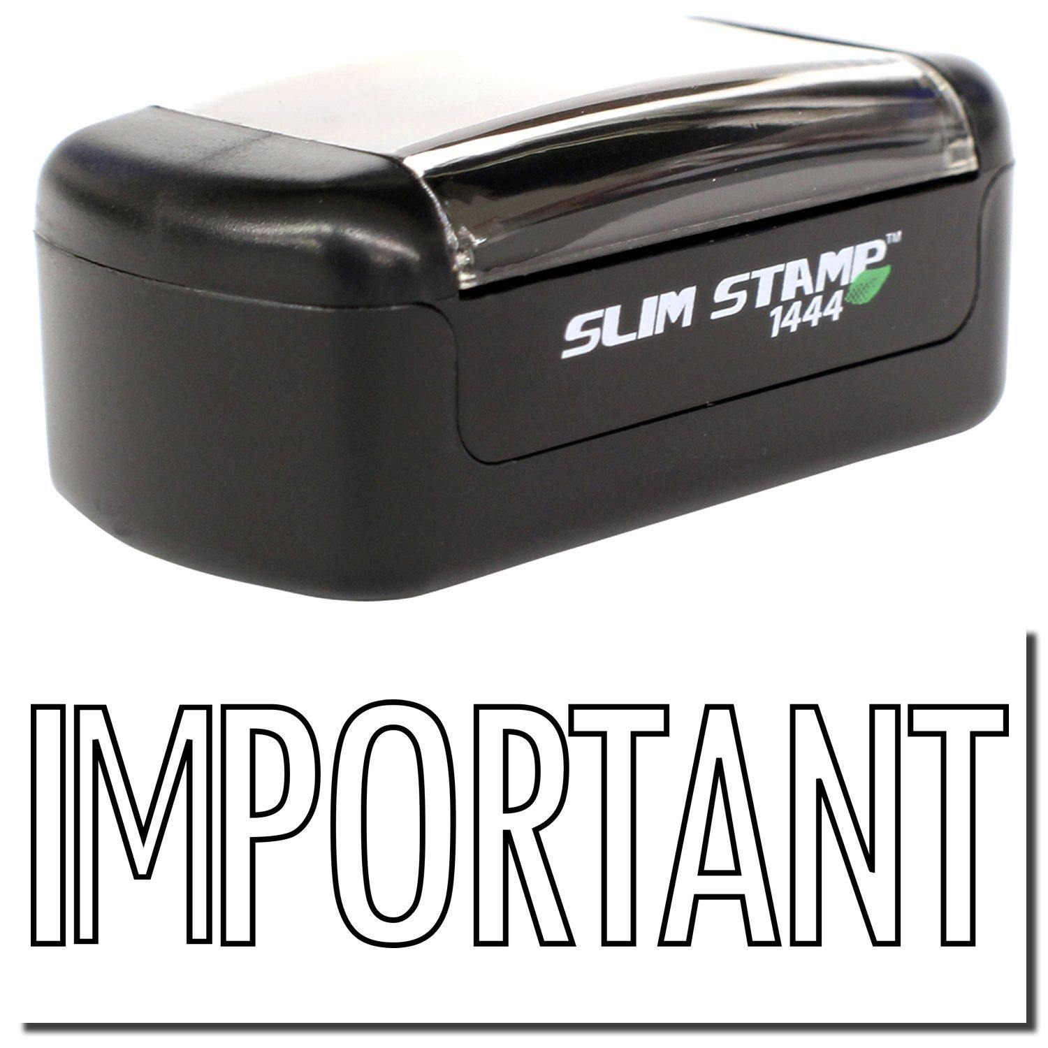 Slim Pre-Inked Outline Important Stamp Main Image