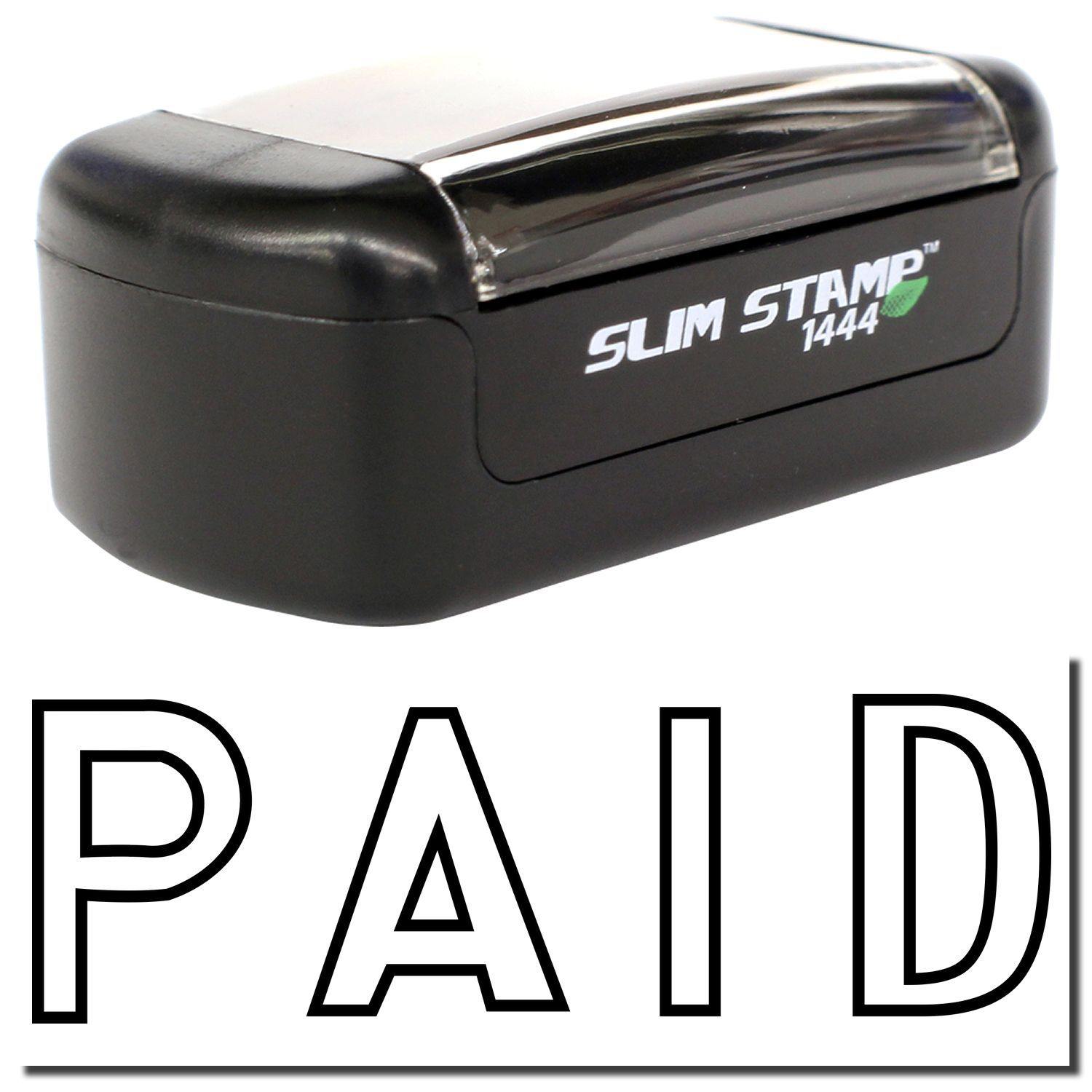 Slim Pre-Inked Outline Paid Stamp Main Image