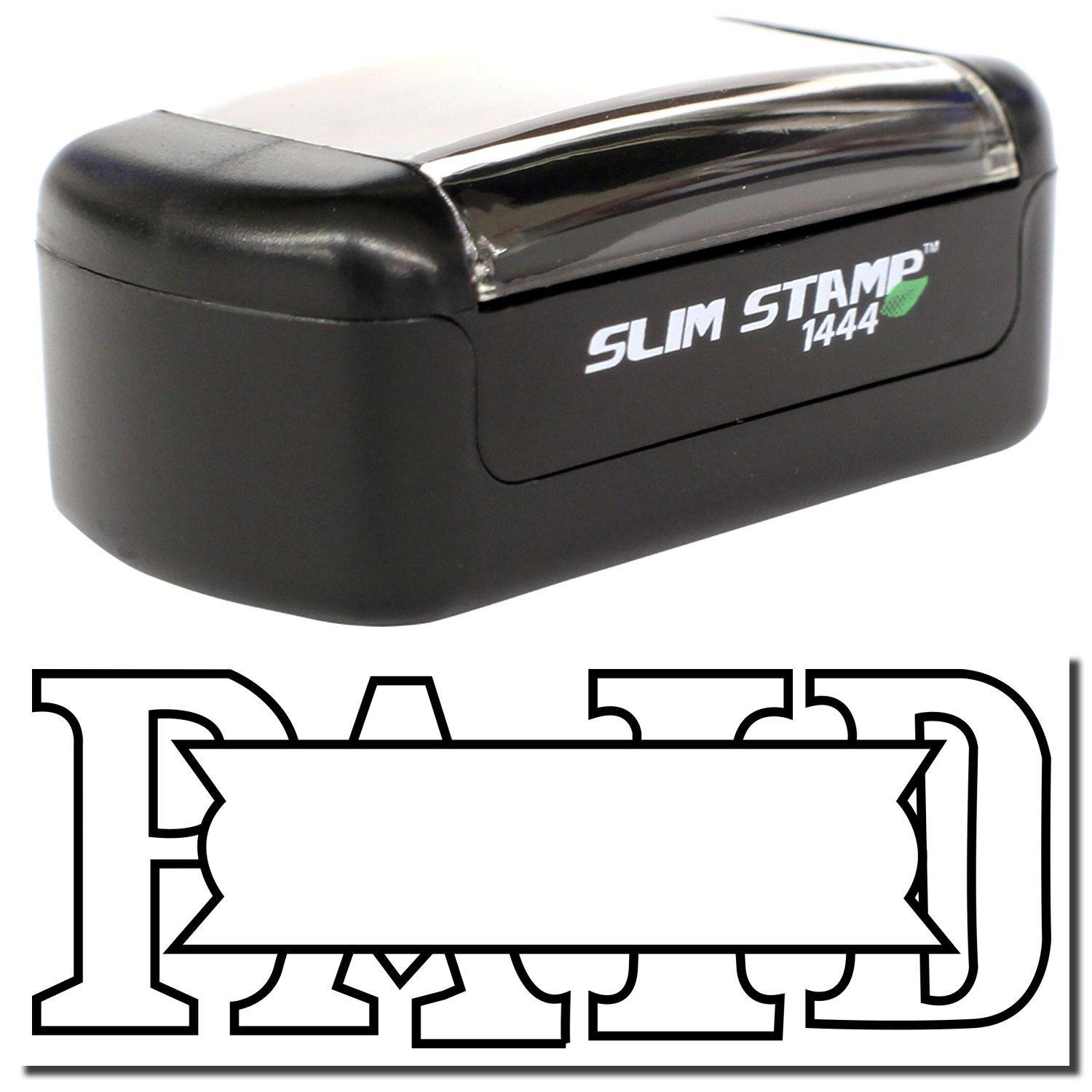 Slim Pre-Inked Paid with Box Stamp Main Image