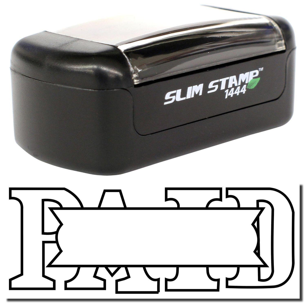 Slim Pre-Inked Paid with Box Stamp Main Image
