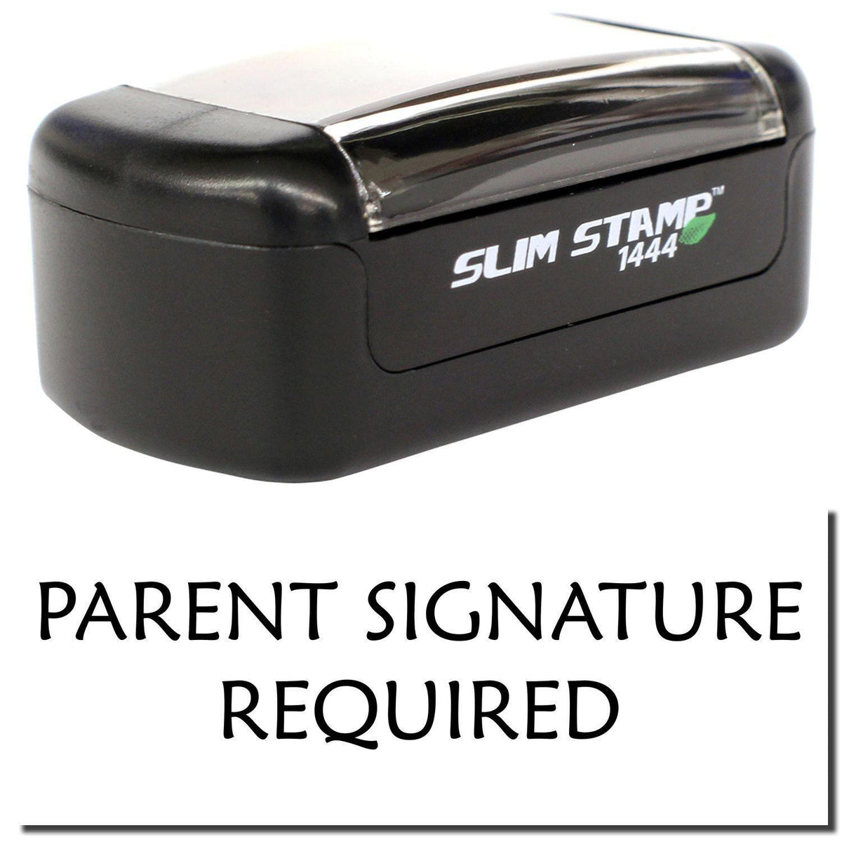 Slim Pre Inked Parent Signature Required Stamp Main Image