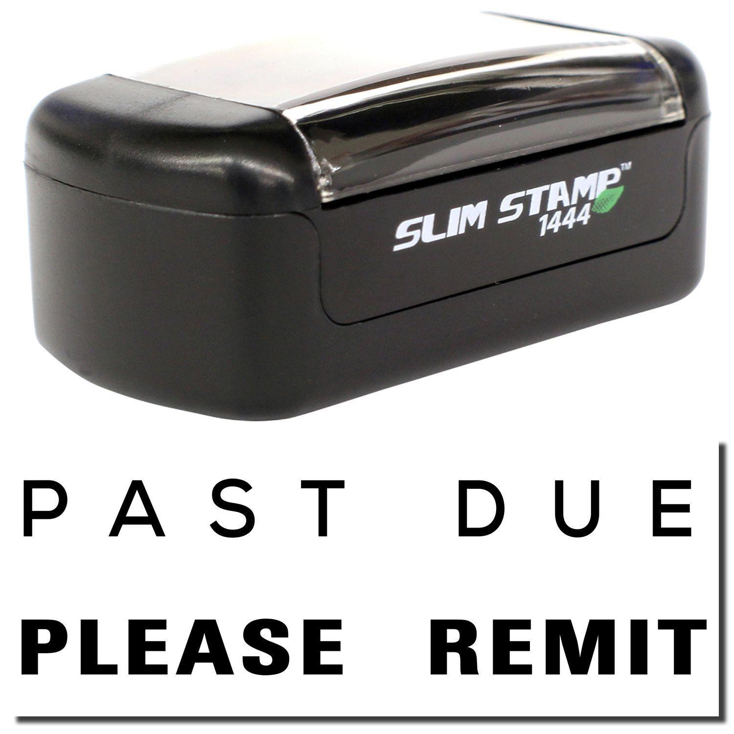 Slim Pre-Inked Past Due Please Remit Stamp Main Image
