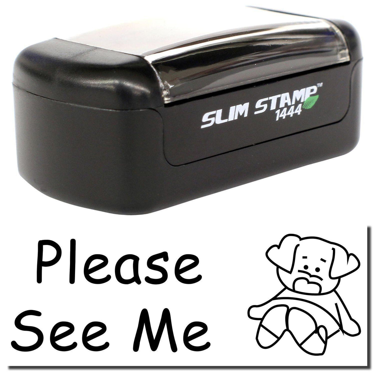 Slim Pre-Inked Please See Me Stamp Main Image