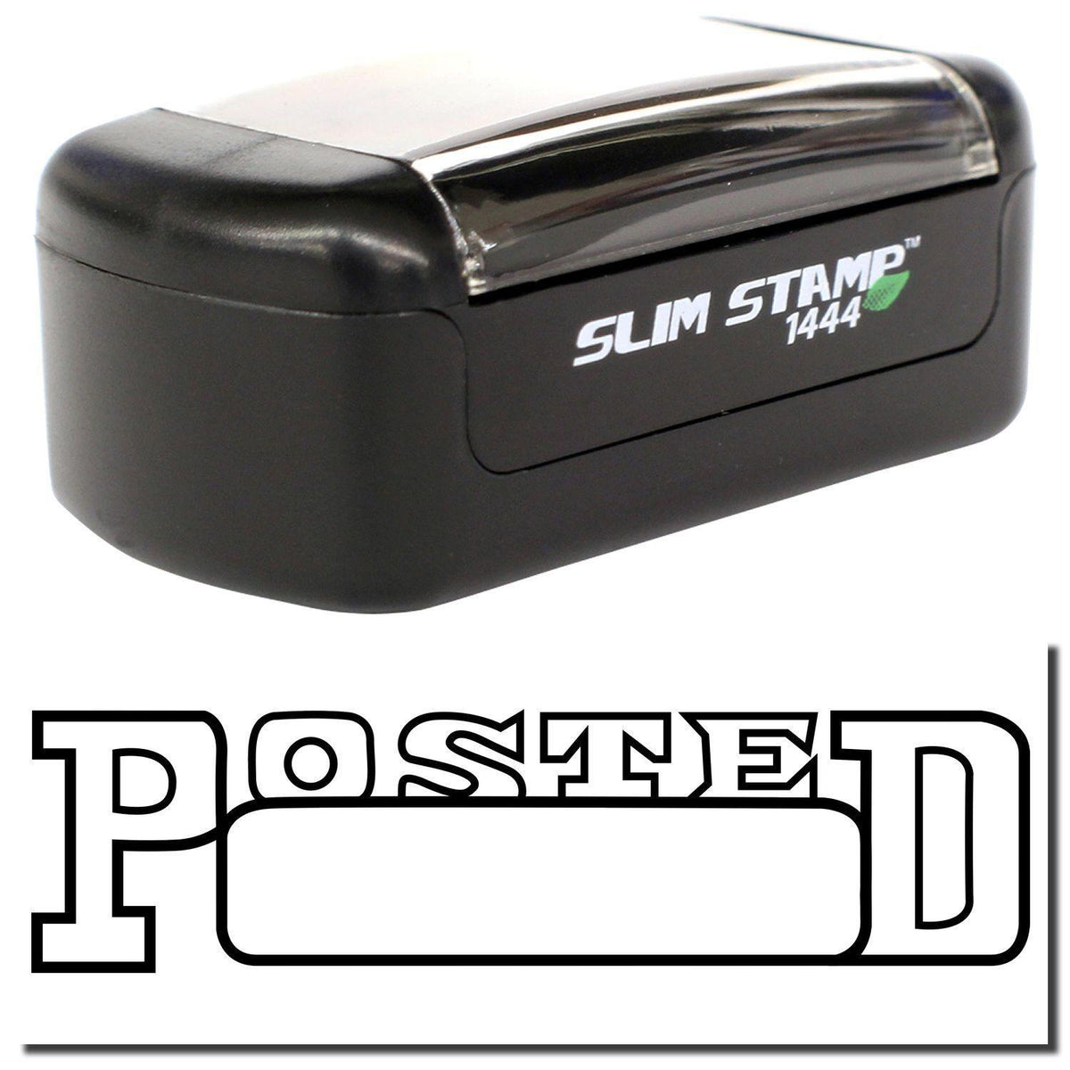 Slim Pre-Inked Posted with Date Box Stamp Main Image