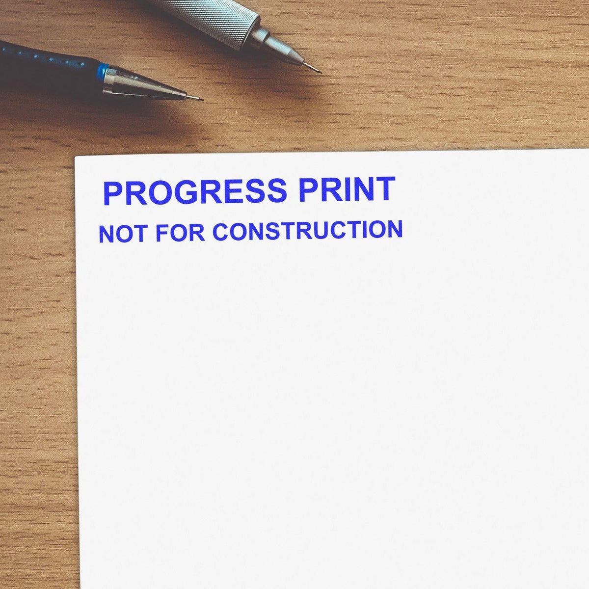Slim Pre Inked Progress Print Stamp 3046Slim In Use 4