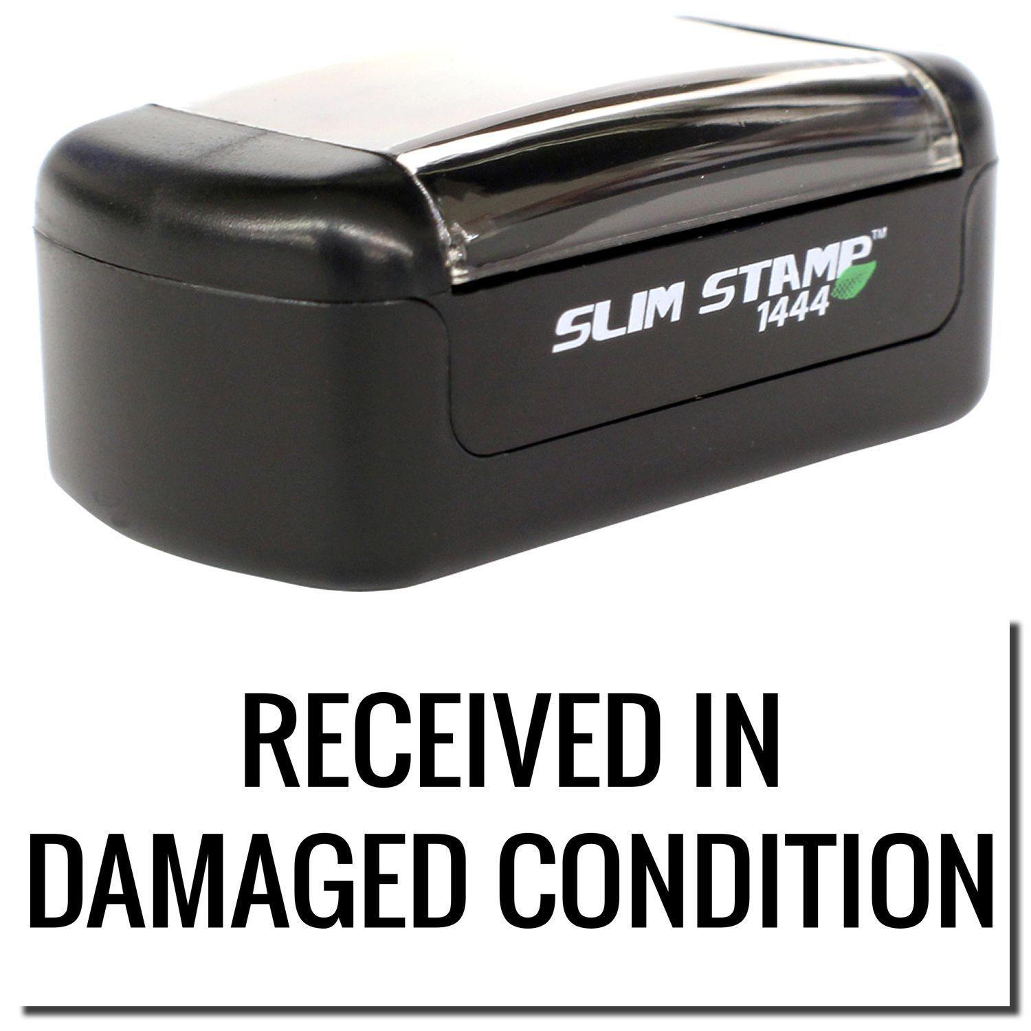 Slim Pre-Inked Received in Damaged Condition Stamp Main Image