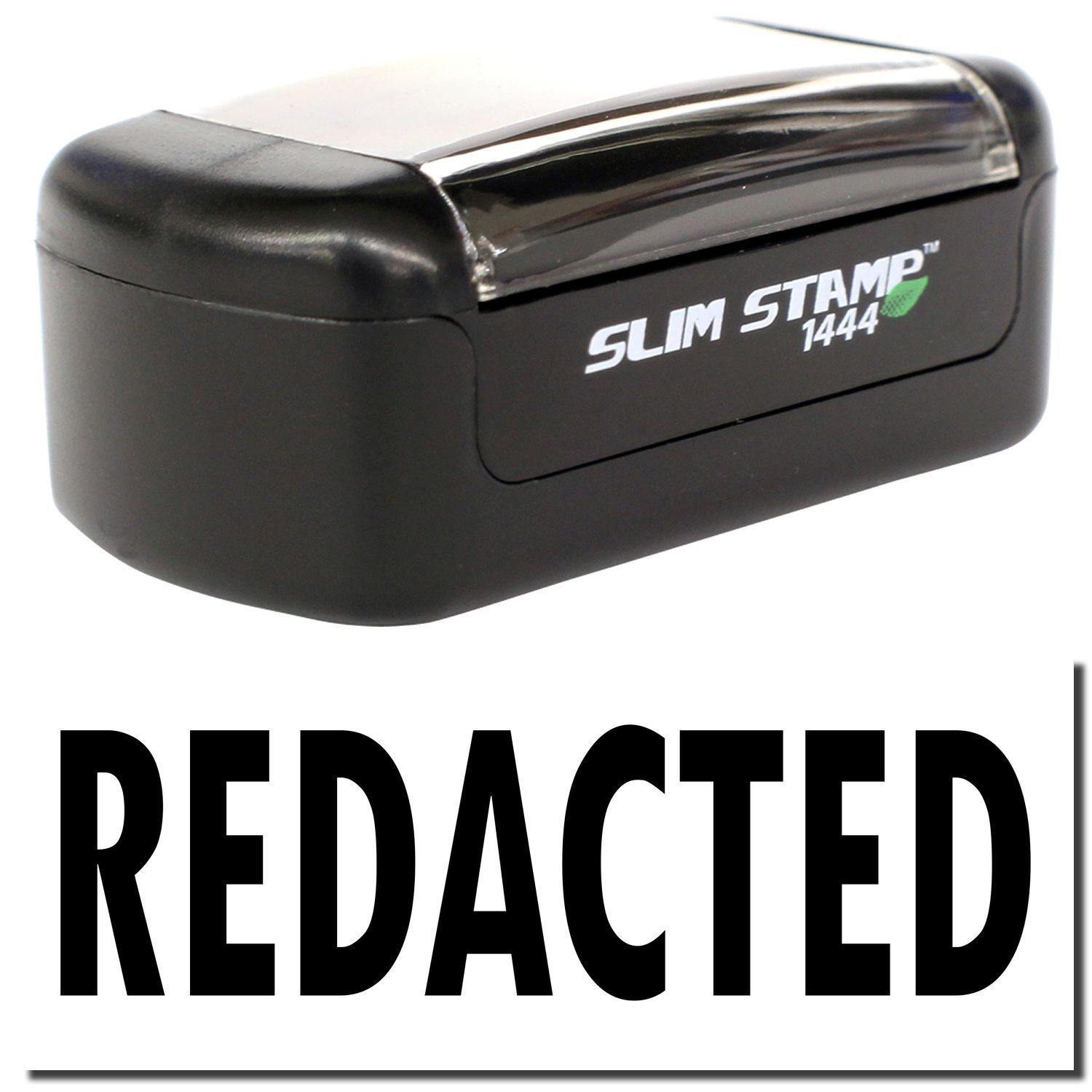 Slim Pre Inked Redacted Stamp Main Image