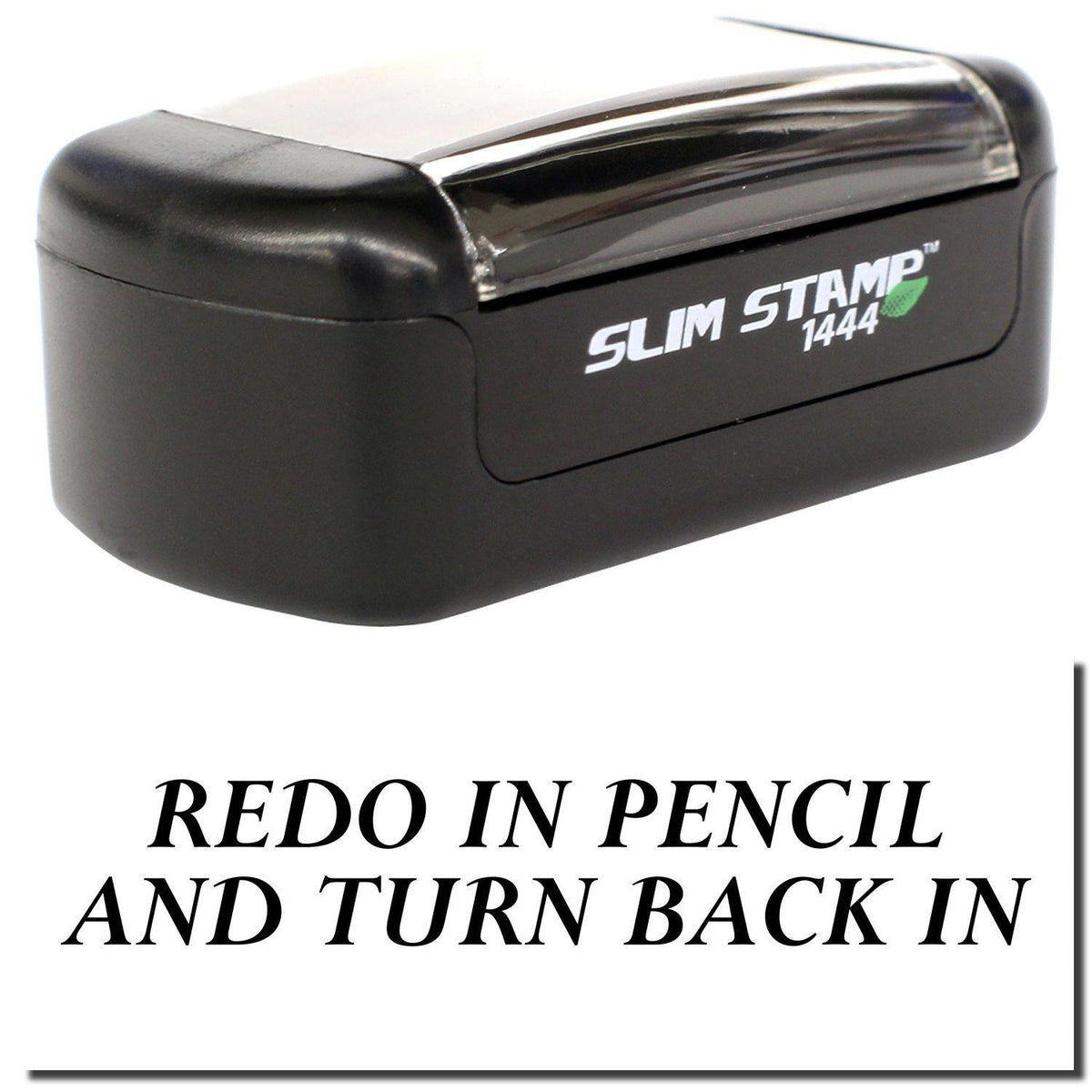 Slim Pre Inked Redo In Pen And Turn Back In Stamp Main Image