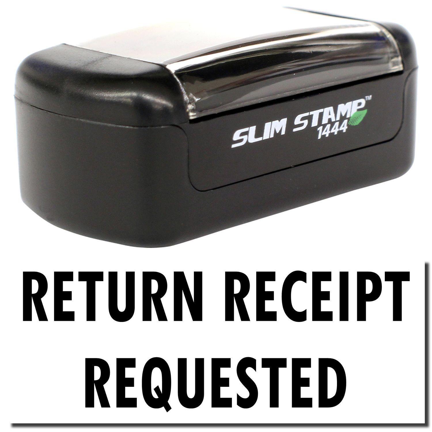 Slim Pre Inked Return Receipt Requested Stamp Main Image