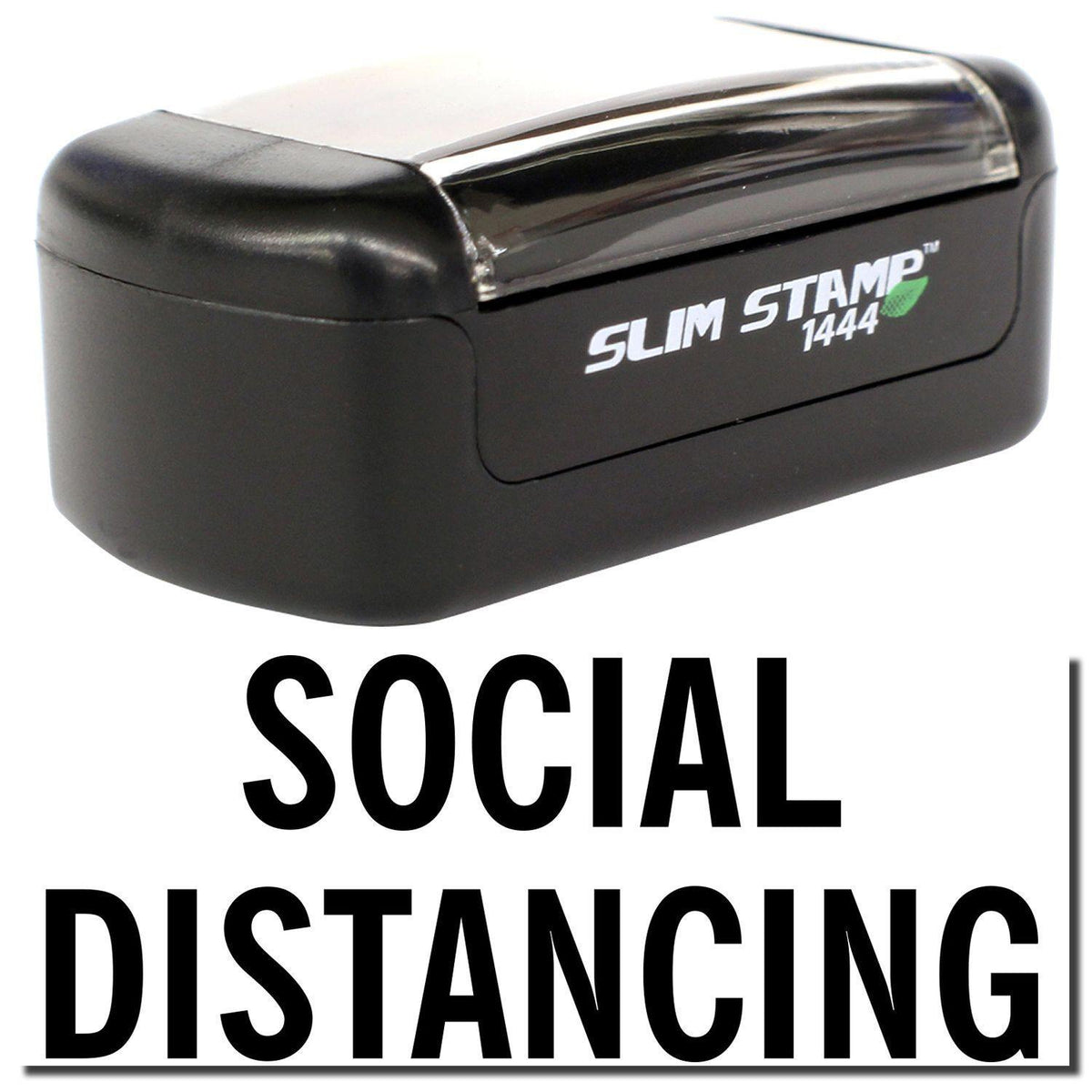 Slim Pre-Inked Social Distancing Stamp Main Image