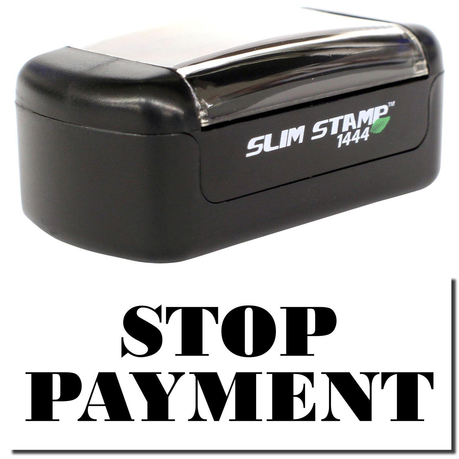 Slim Pre Inked Stop Payment Stamp Main Image